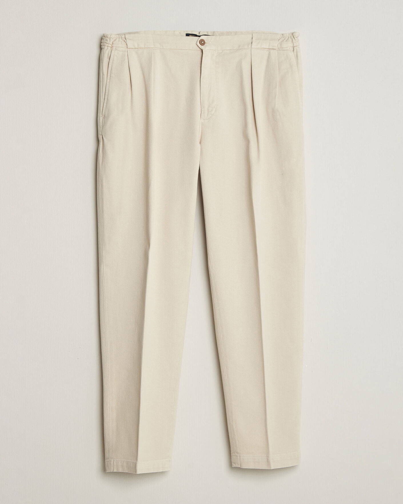 Men | Trousers | Briglia 1949 | Portobello Loose Fit Cotton Trousers Ecru