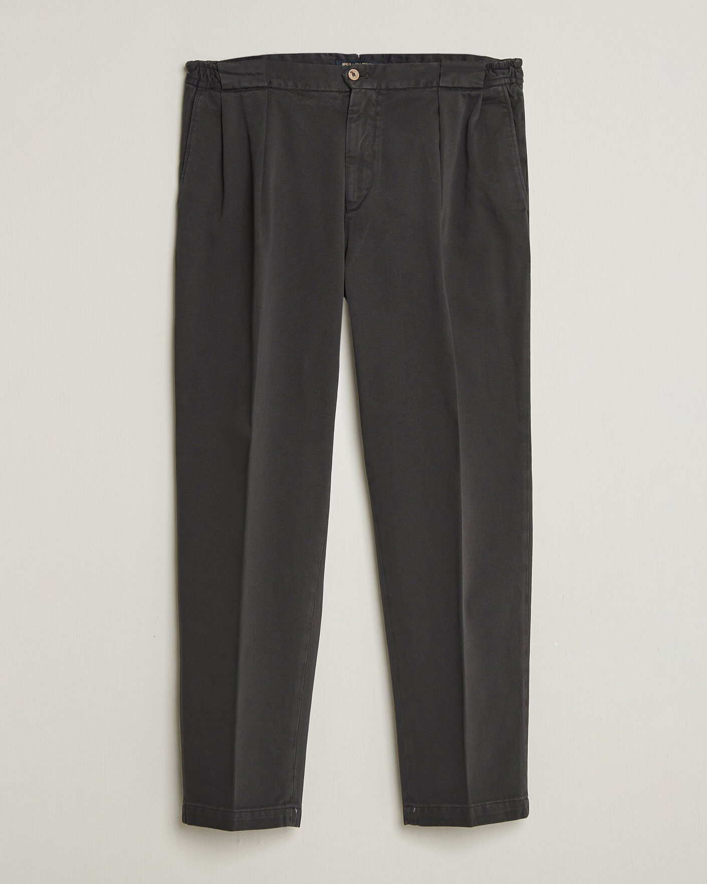 Men | Trousers | Briglia 1949 | Portobello Loose Fit Cotton Trousers Dark Grey