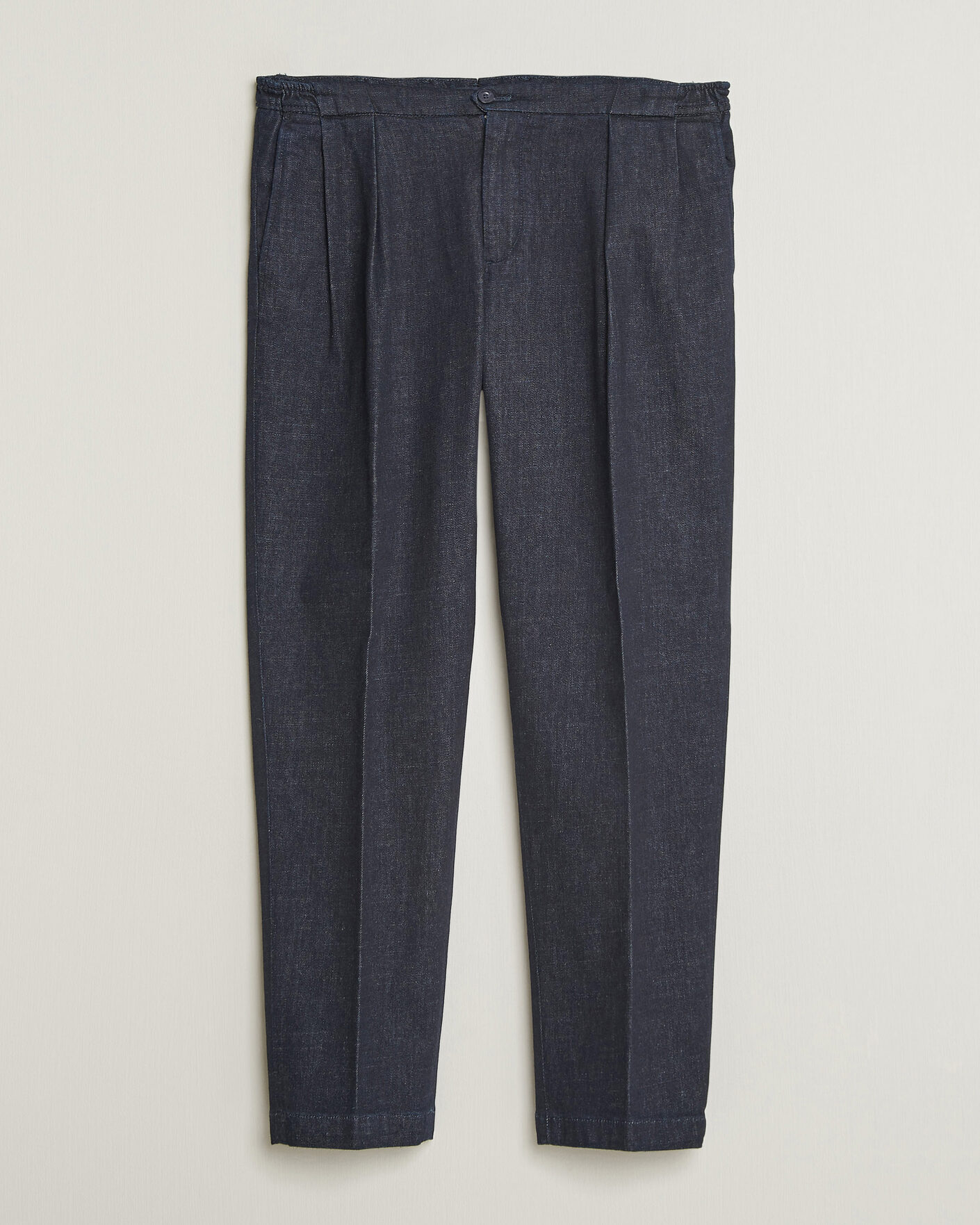 Men | Trousers | Briglia 1949 | Portobello Loose Fit Denim Trousers Dark Blue
