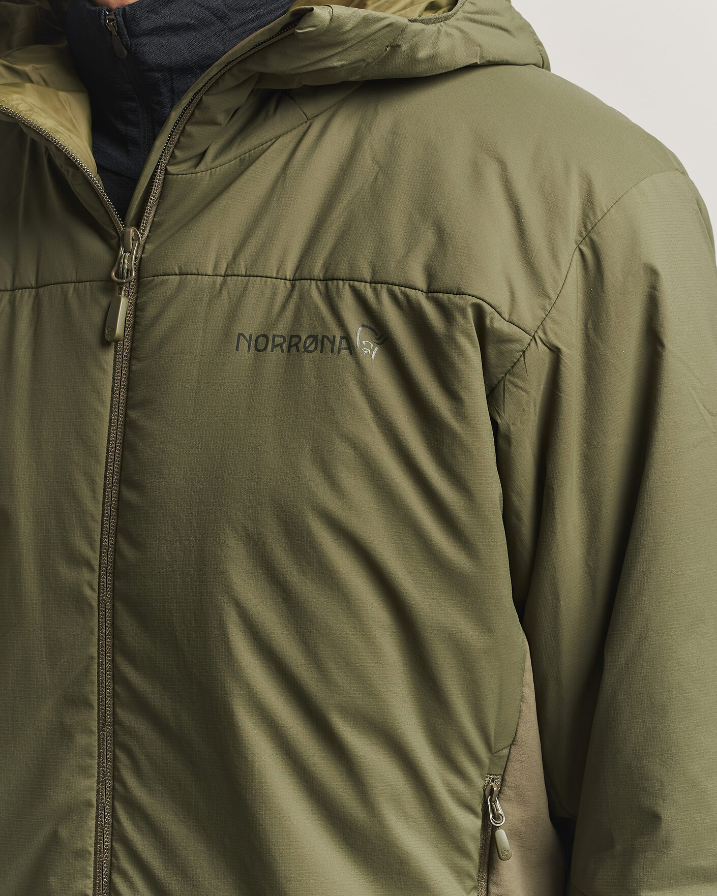 Men | Coats & Jackets | Norrøna | Femund Thermo Zip Hood Olive Night