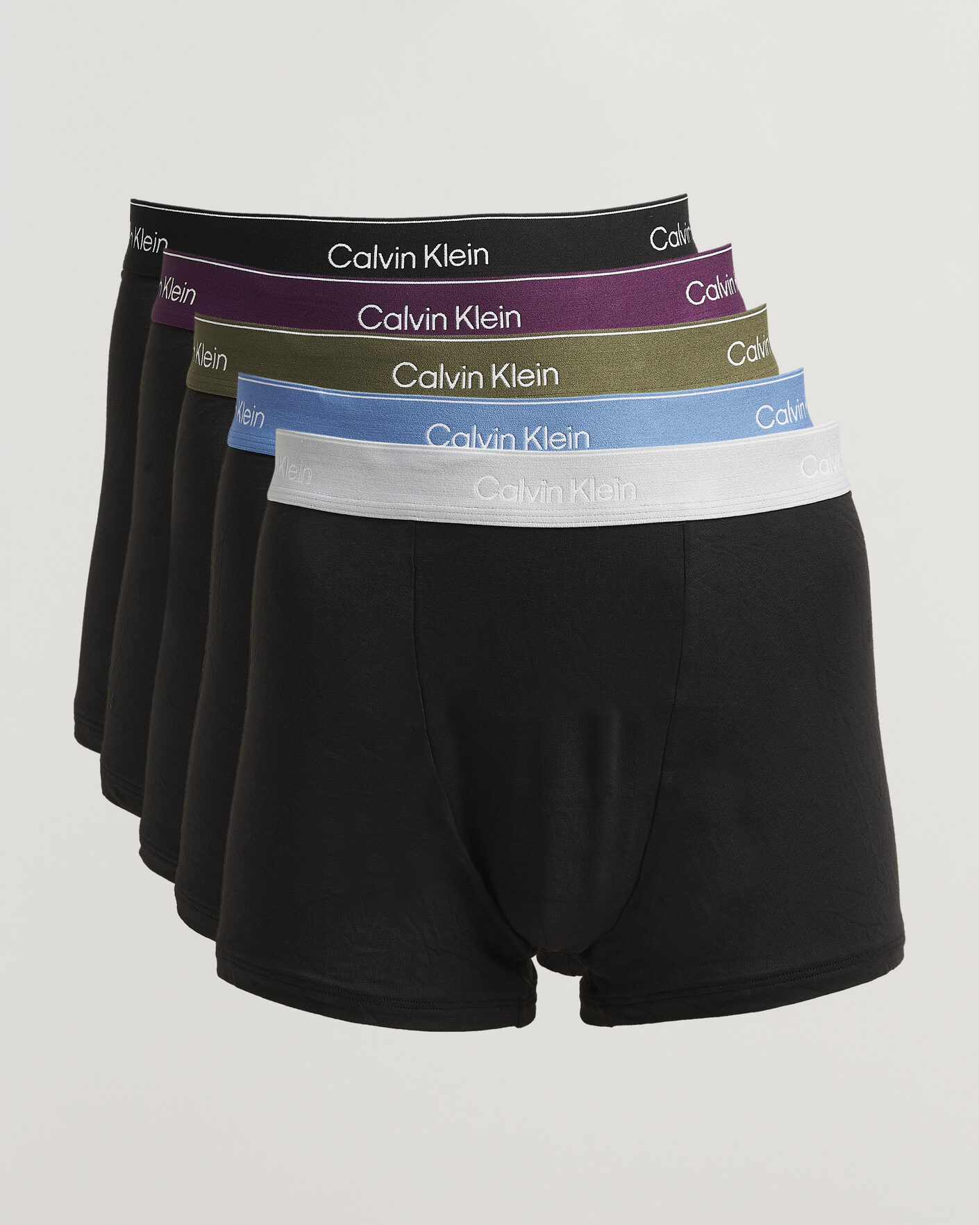 Men | Underwear & Socks | Calvin Klein | 5-Pack Icon Cotton Stretch Relaxed Trunk Black