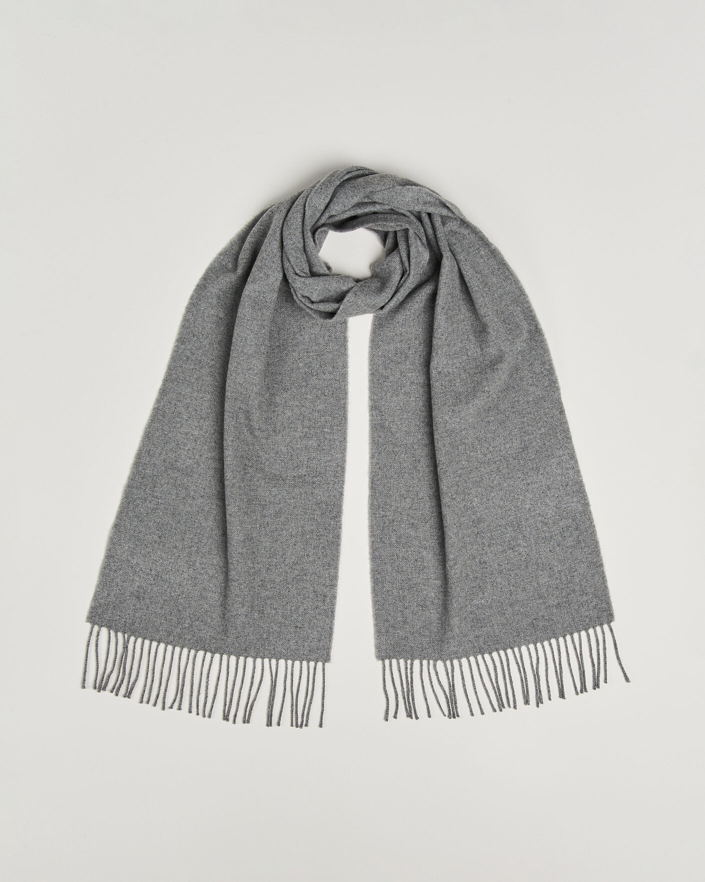 Men | Scarves | Gant | Wool Scarf Mid Grey