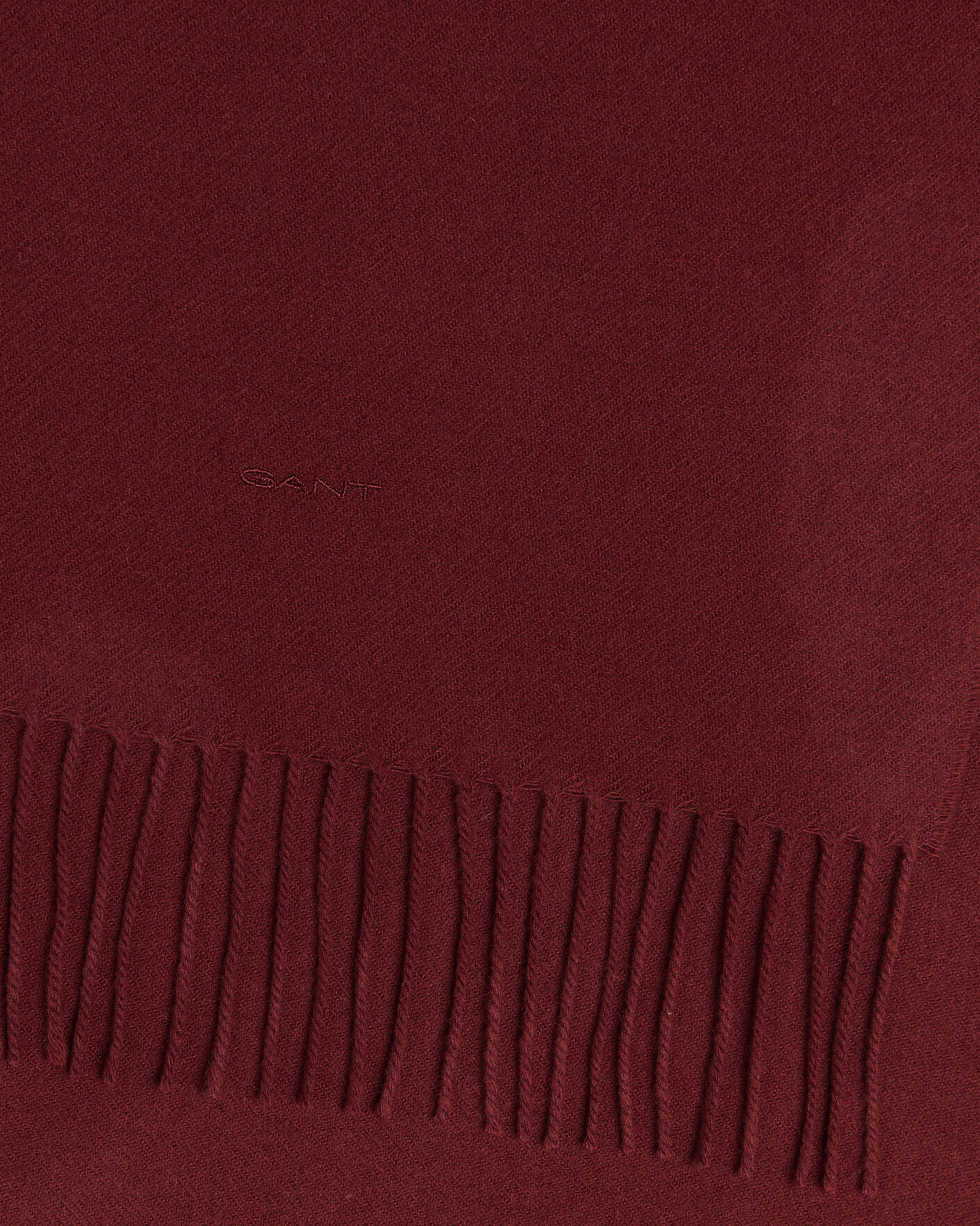 Men | Scarves | Gant | Wool Scarf Deep Grape Wine