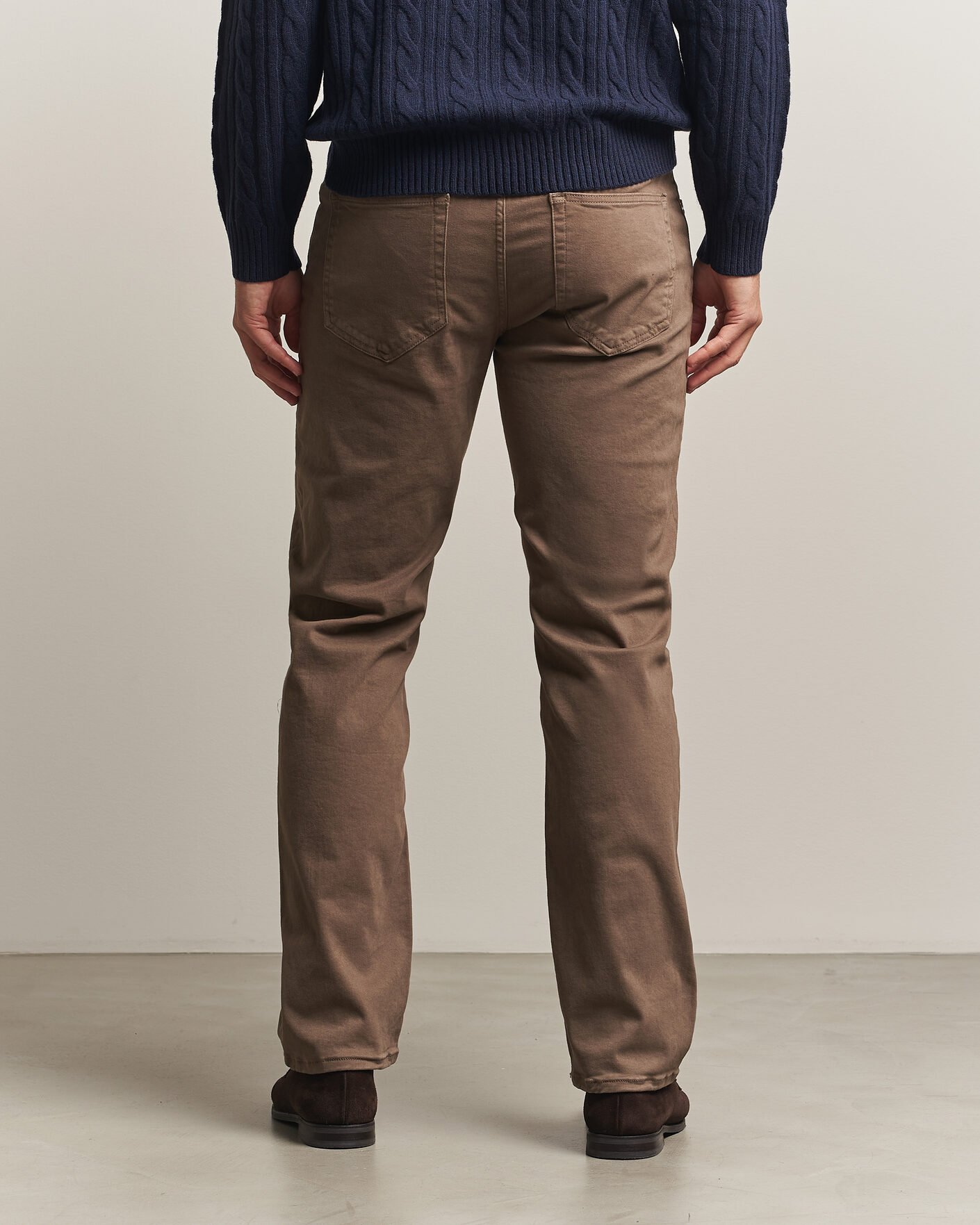 Men | Trousers | Gant | Regular Fit Moleskin 5-Pocket Pants Faded Taupe