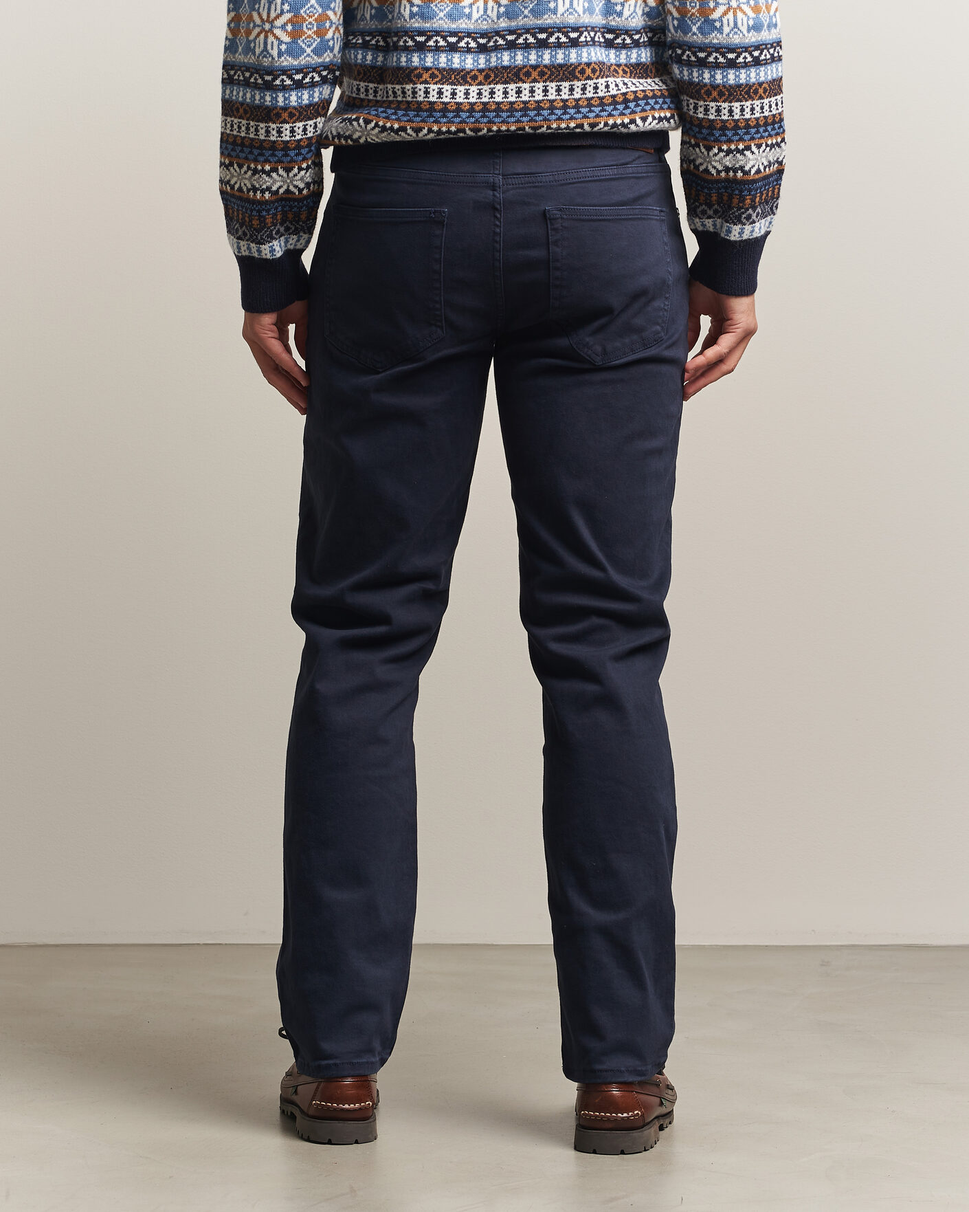 Men | Trousers | Gant | Regular Fit Moleskin 5-Pocket Pants Evening Blue