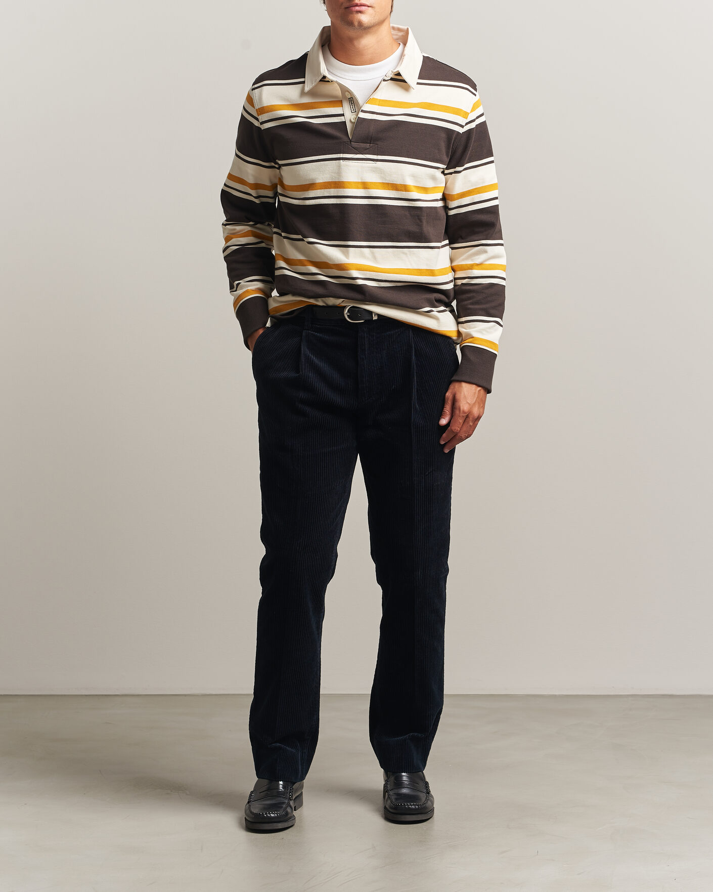 Men | Trousers | Gant | Corduroy Trousers Evening Blue