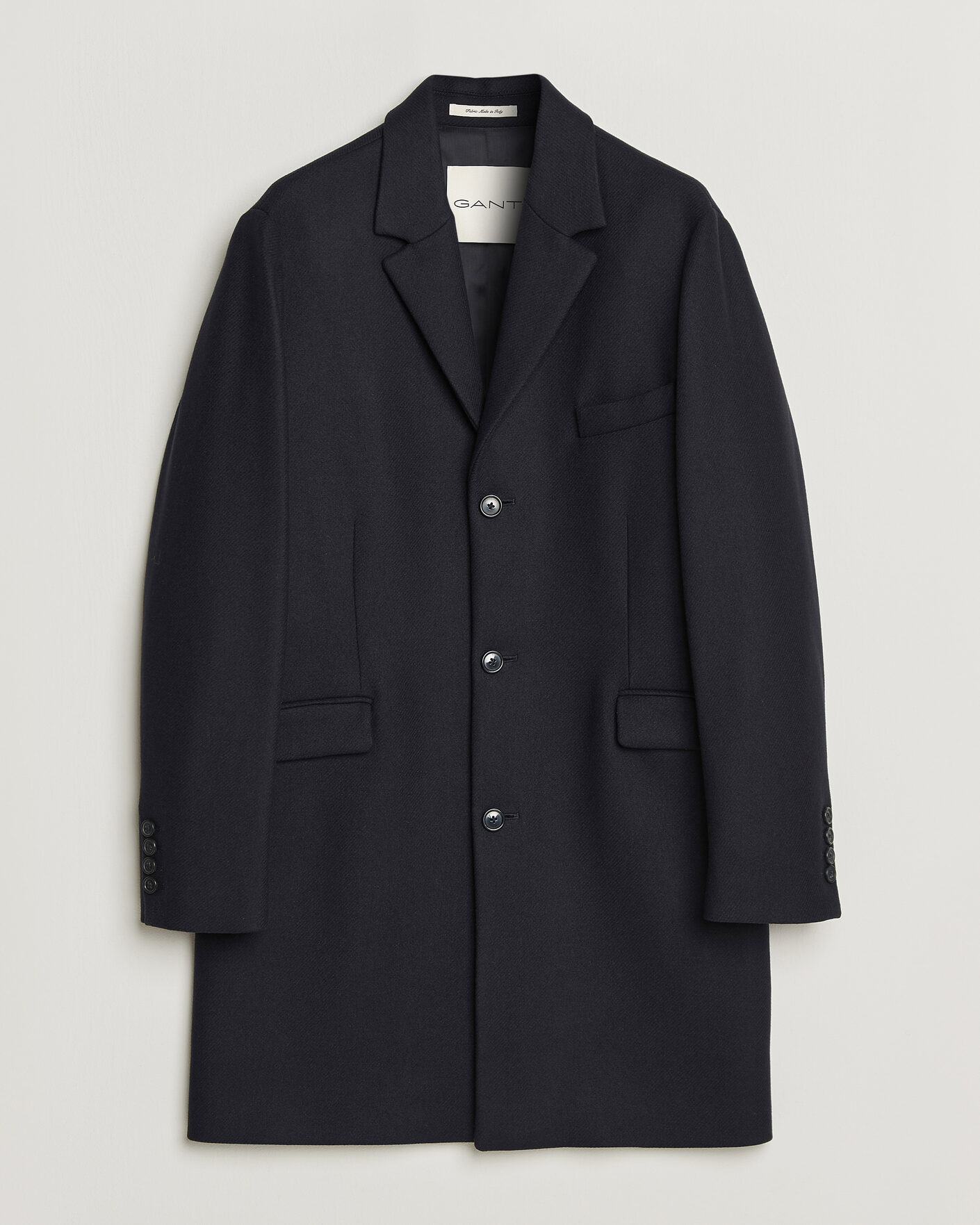 Men | Coats & Jackets | Gant | Classic Wool/Cashmere Coat Evening Blue
