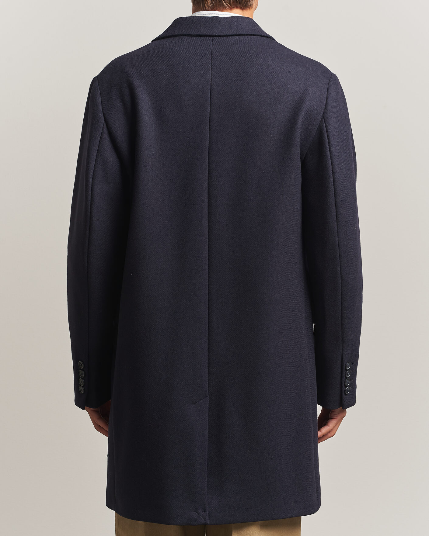 Men | Coats & Jackets | Gant | Classic Wool/Cashmere Coat Evening Blue