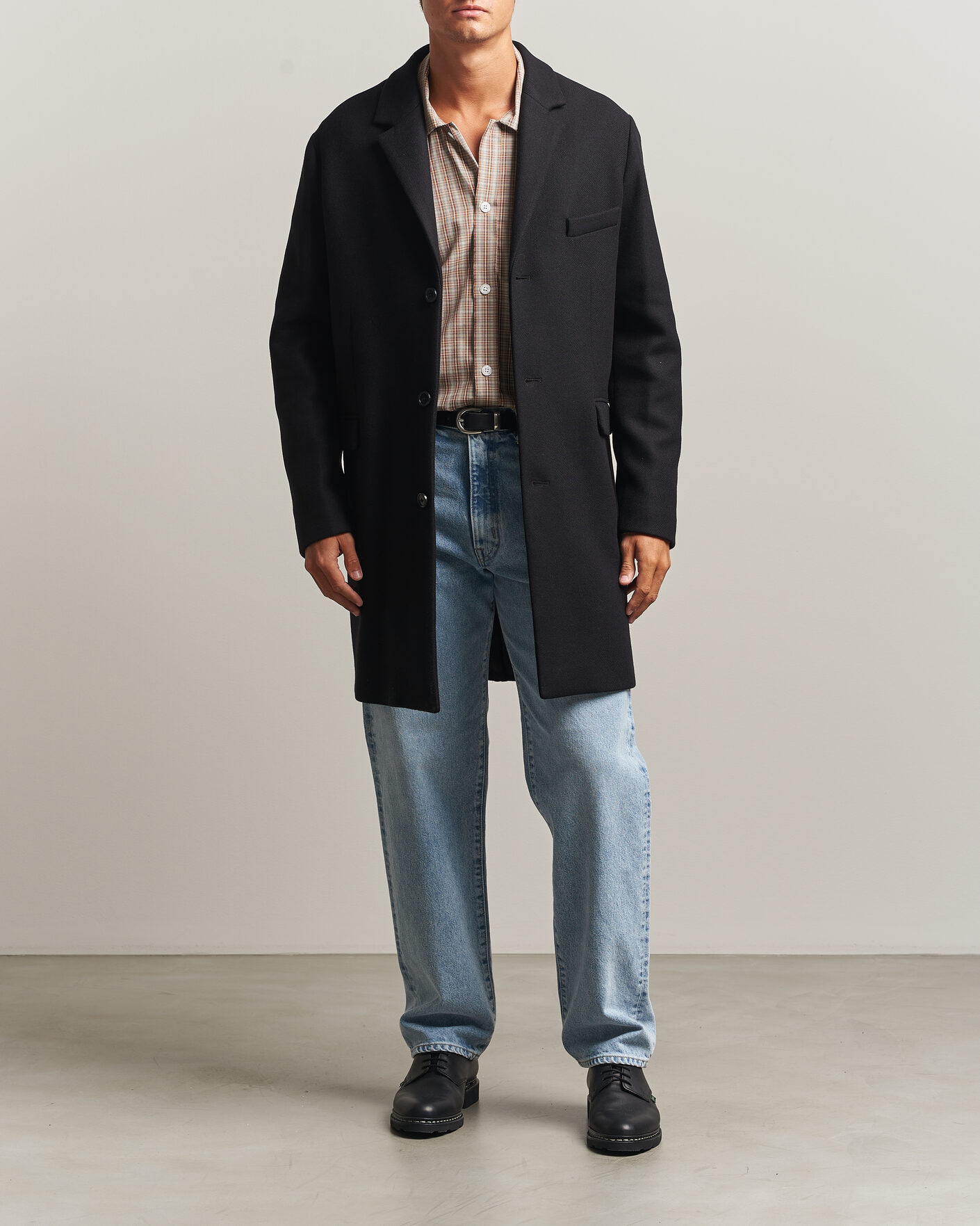 Men | Coats & Jackets | Gant | Classic Wool/Cashmere Coat Black