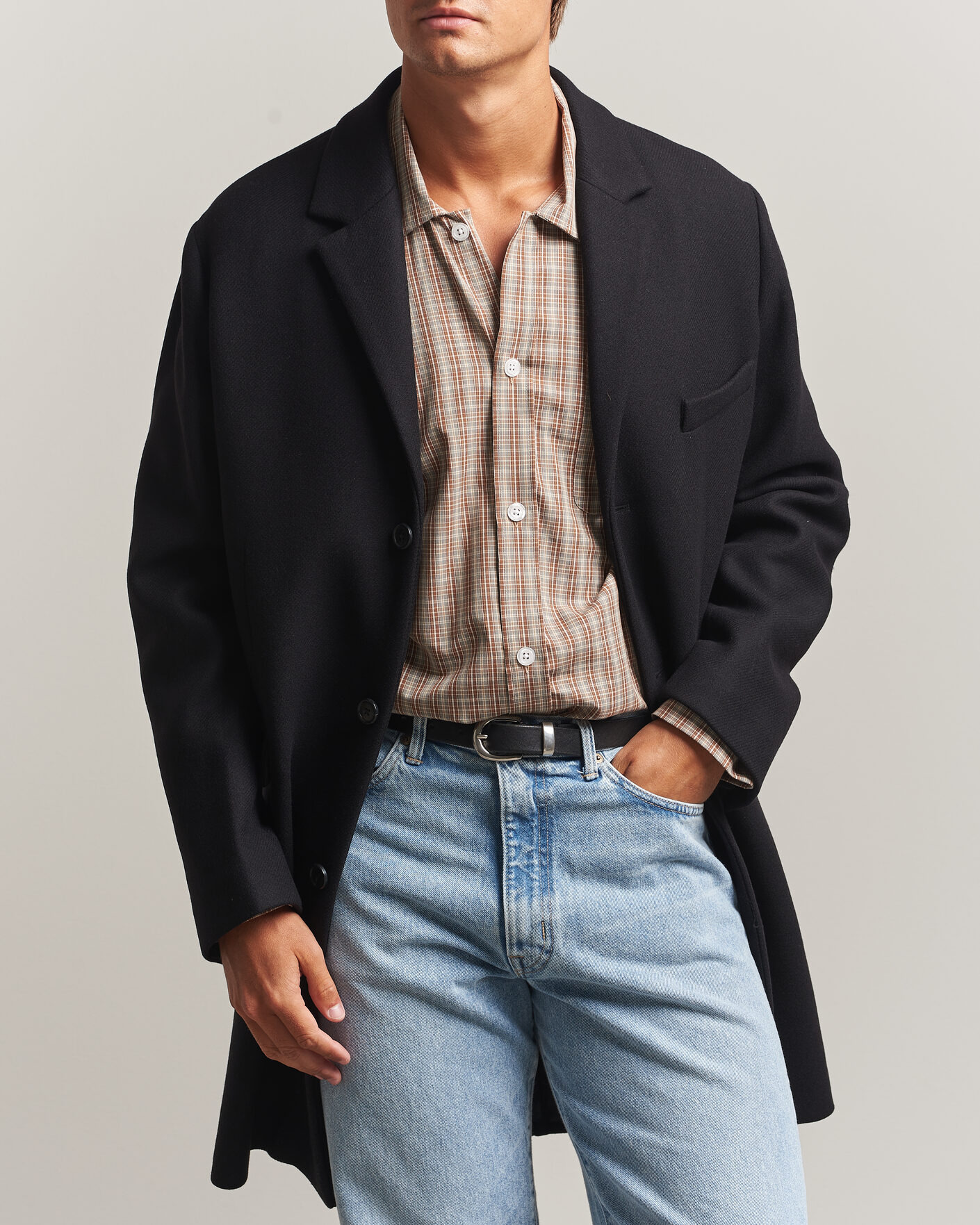 Men | Coats & Jackets | Gant | Classic Wool/Cashmere Coat Black