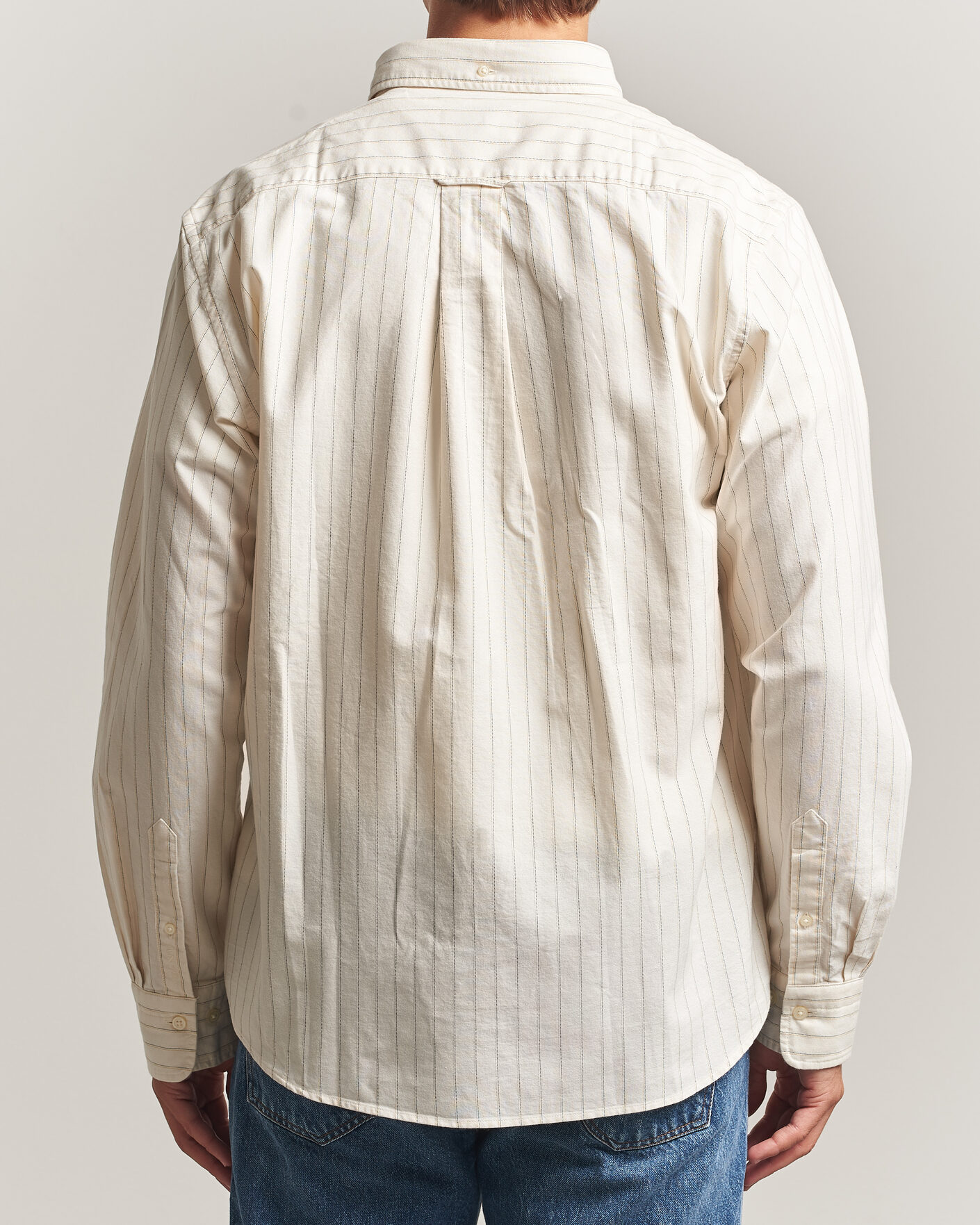 Men | Shirts | Gant | Regular Fit Archive Oxford Striped Shirt Cream