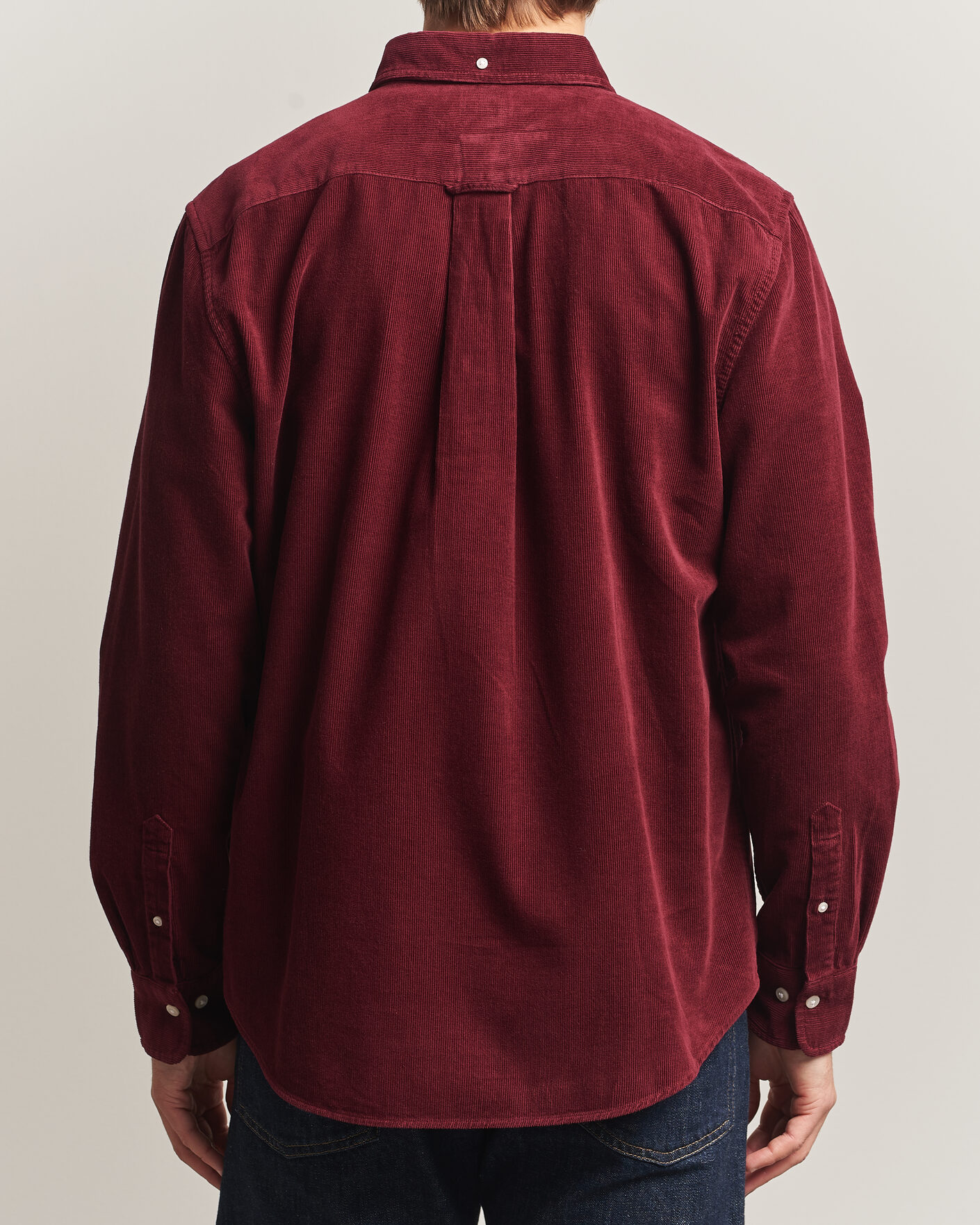 Men | Shirts | Gant | Regular Fit Corduroy Shirt Deep Grape Wine