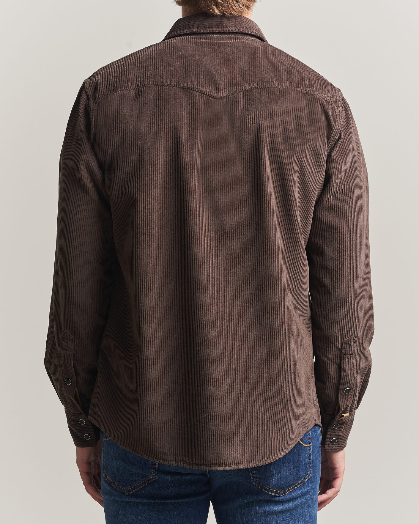 Men | Shirts | Jacob Cohën | Cord Pocket Overshirt Brown
