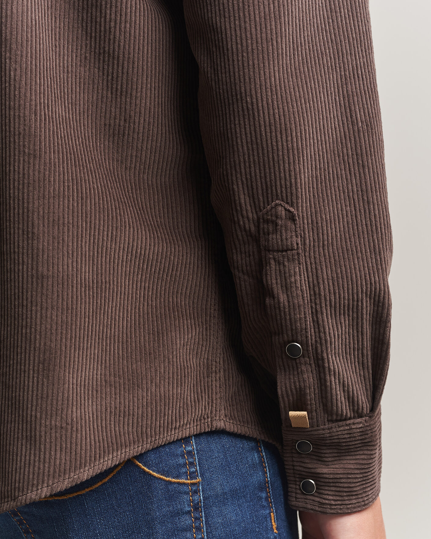Men | Shirts | Jacob Cohën | Cord Pocket Overshirt Brown