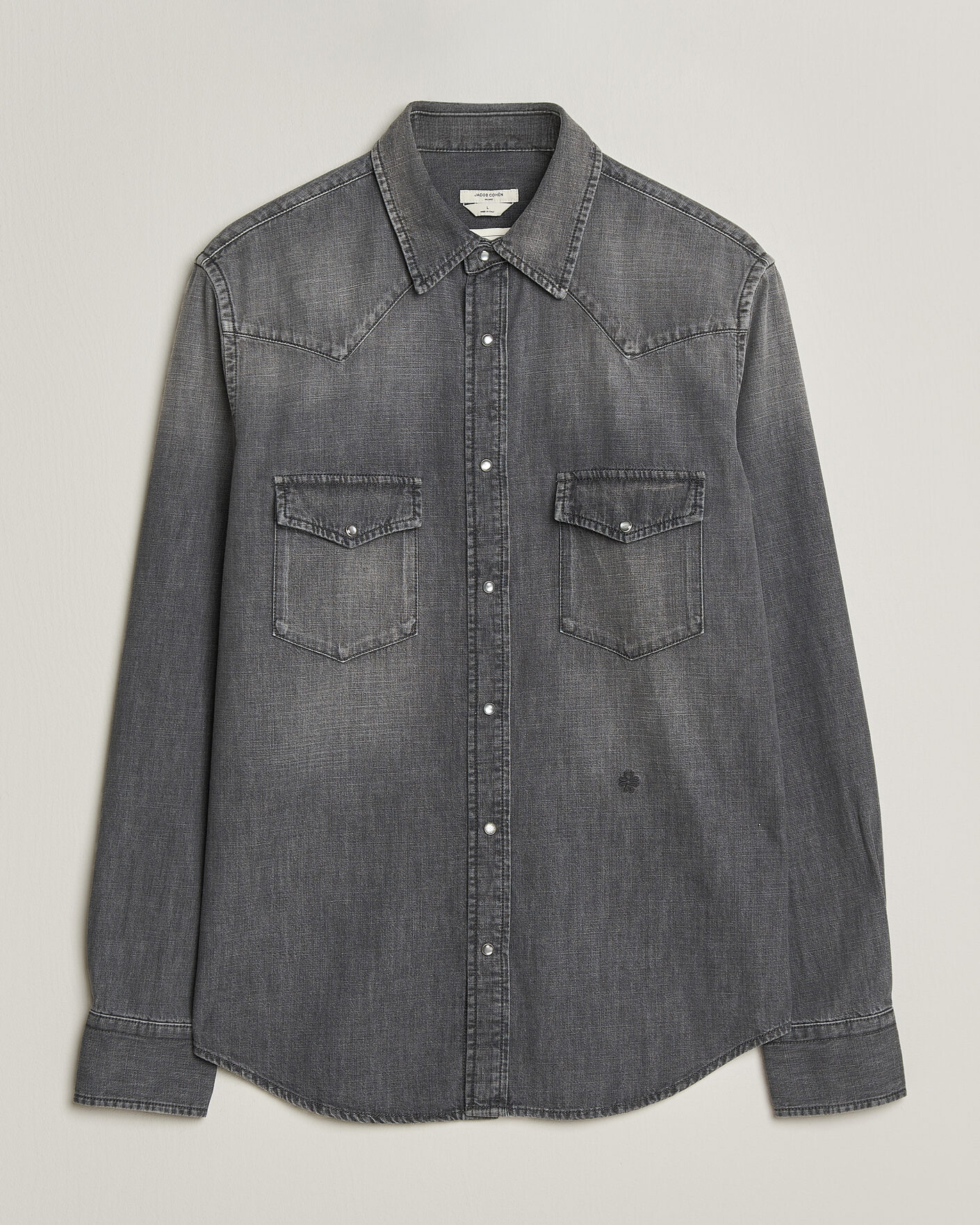 Men | Shirts | Jacob Cohën | Denim Western Pocket Overshirt Grey