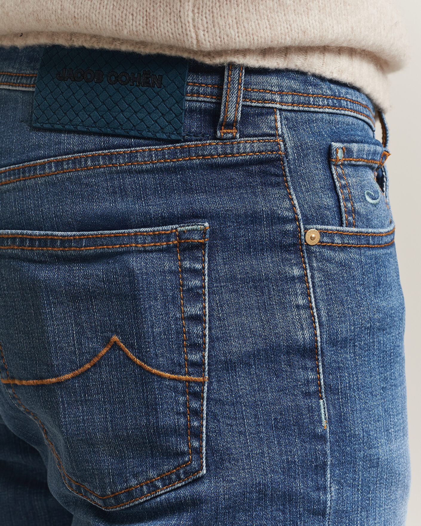 Men | Jeans | Jacob Cohën | Edos Regular Straight Fit Jeans Mid Blue