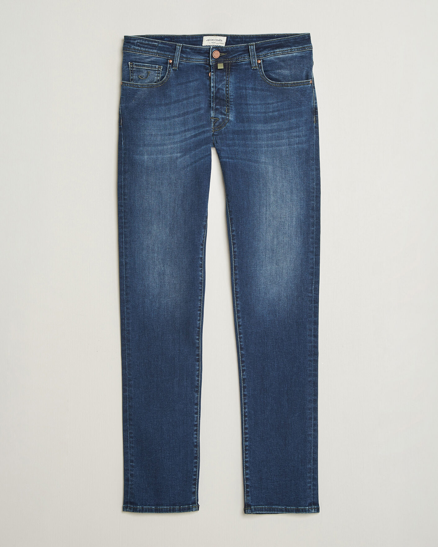 Men | Jeans | Jacob Cohën | Bard Slim Fit Stretch Jeans Mid Blue