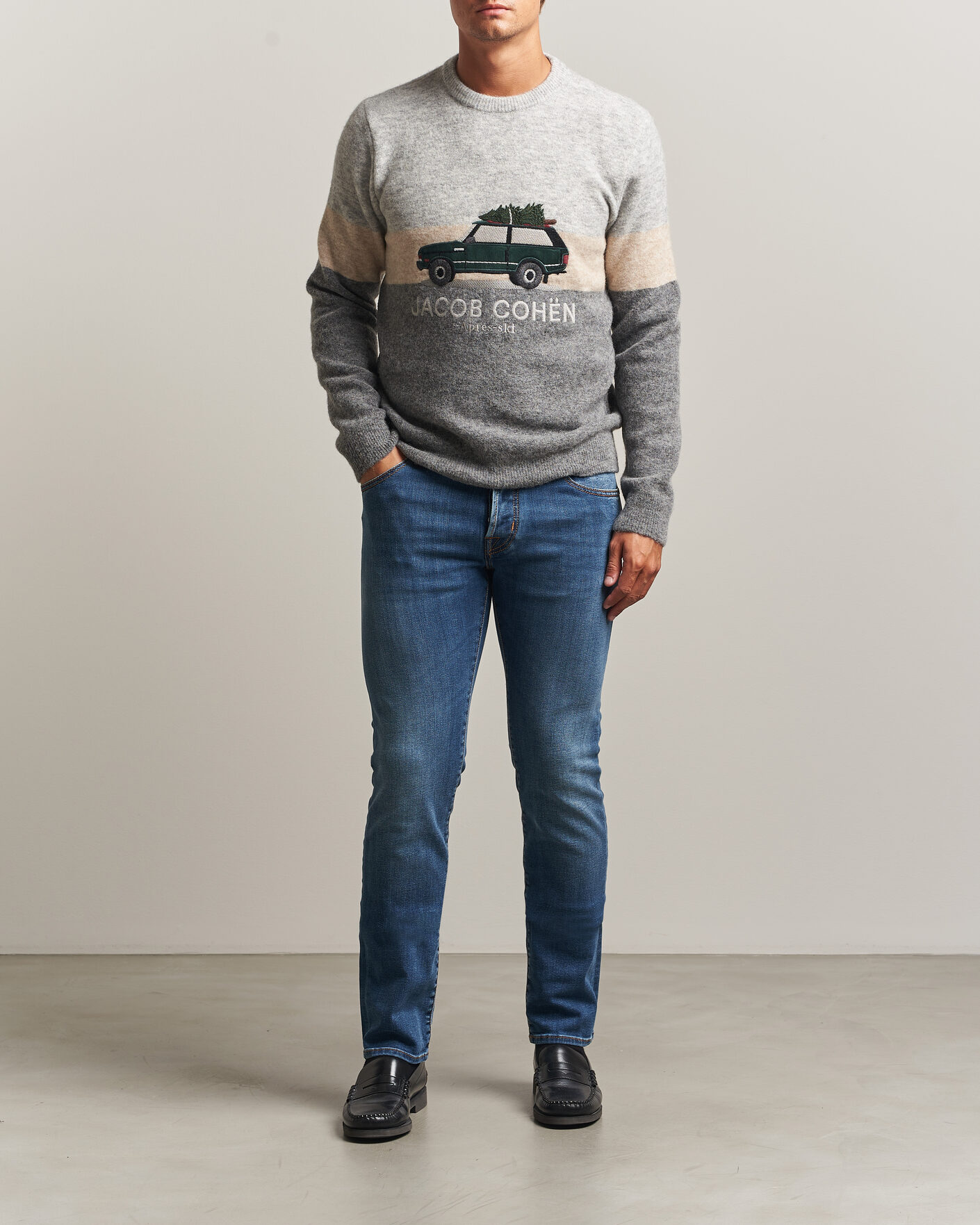 Men | Jeans | Jacob Cohën | Nick F1 Slim Fit Stretch Jeans Light Blue