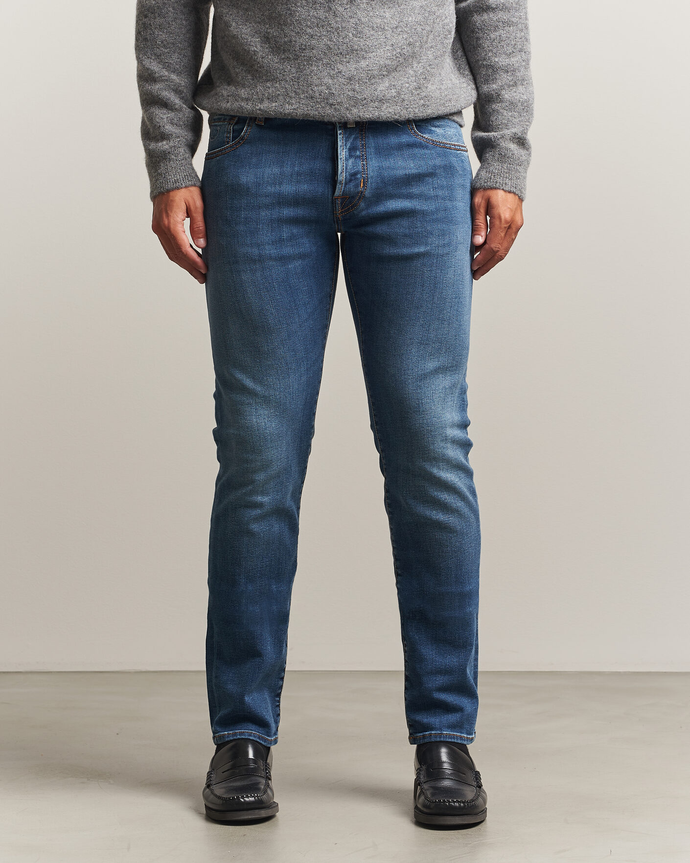 Men | Jeans | Jacob Cohën | Nick F1 Slim Fit Stretch Jeans Light Blue