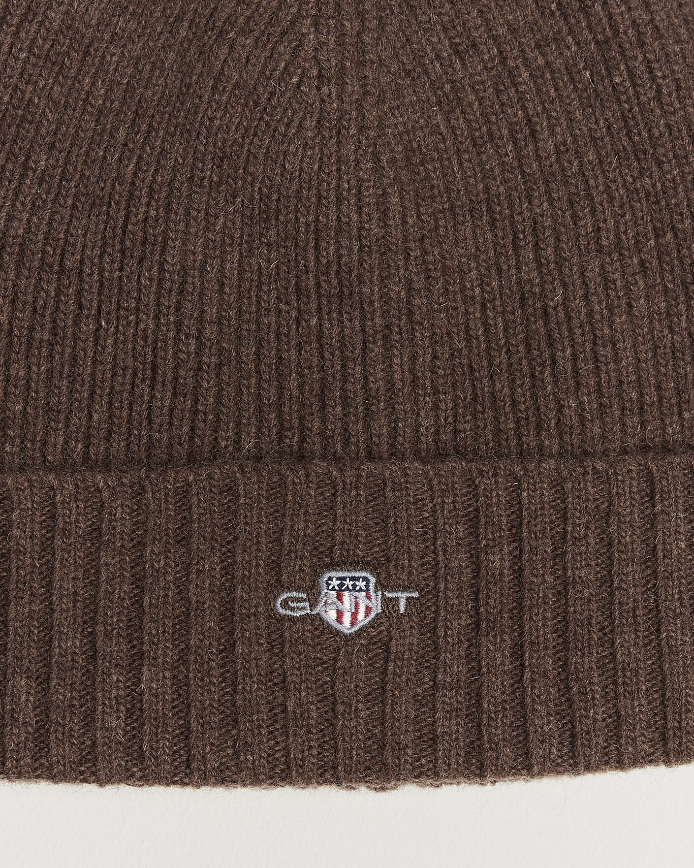 Men | Beanies | Gant | Wool Beanie Shadow Brown