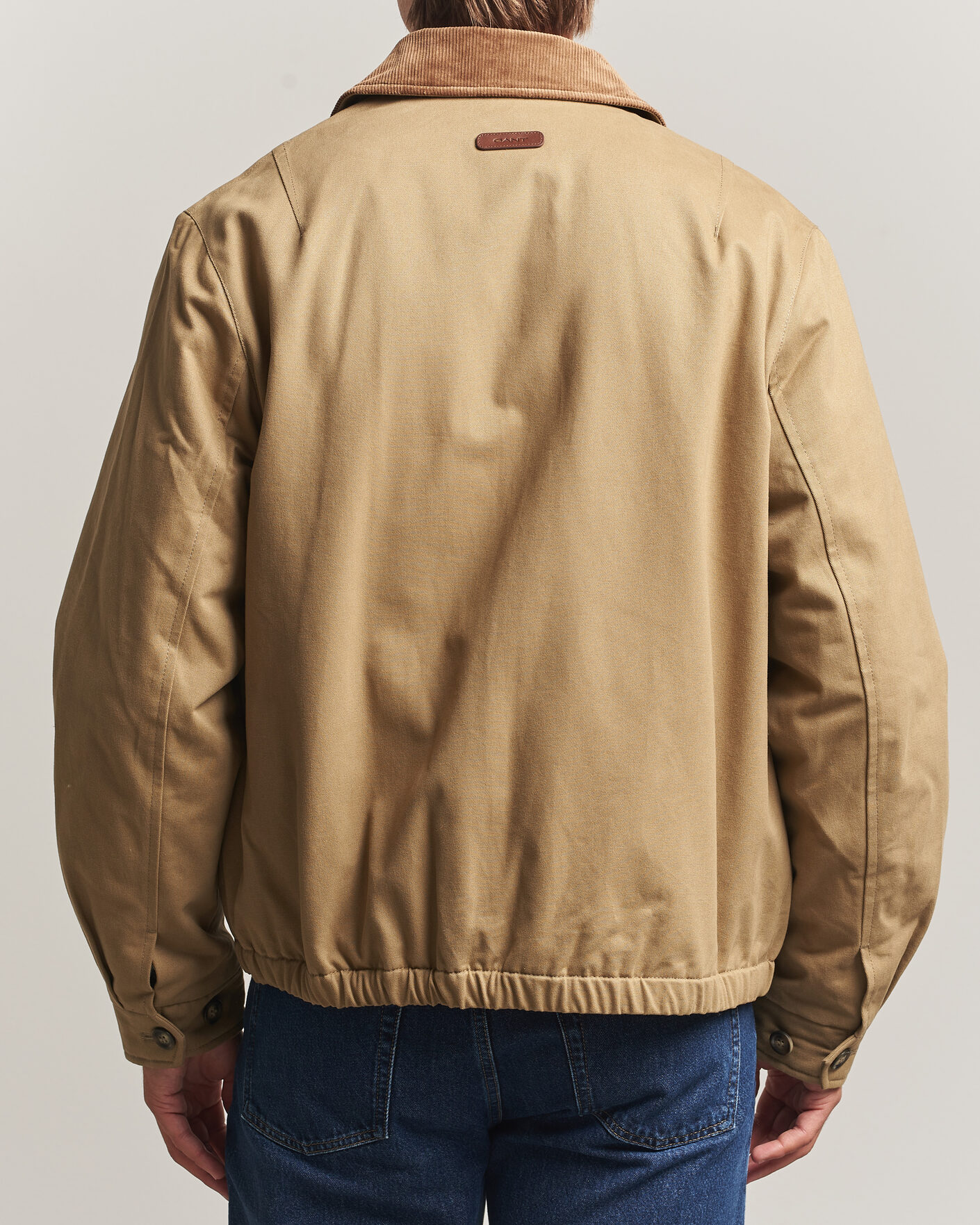 Men | Coats & Jackets | Gant | Moleskin Harrington Jacket Light Taupe