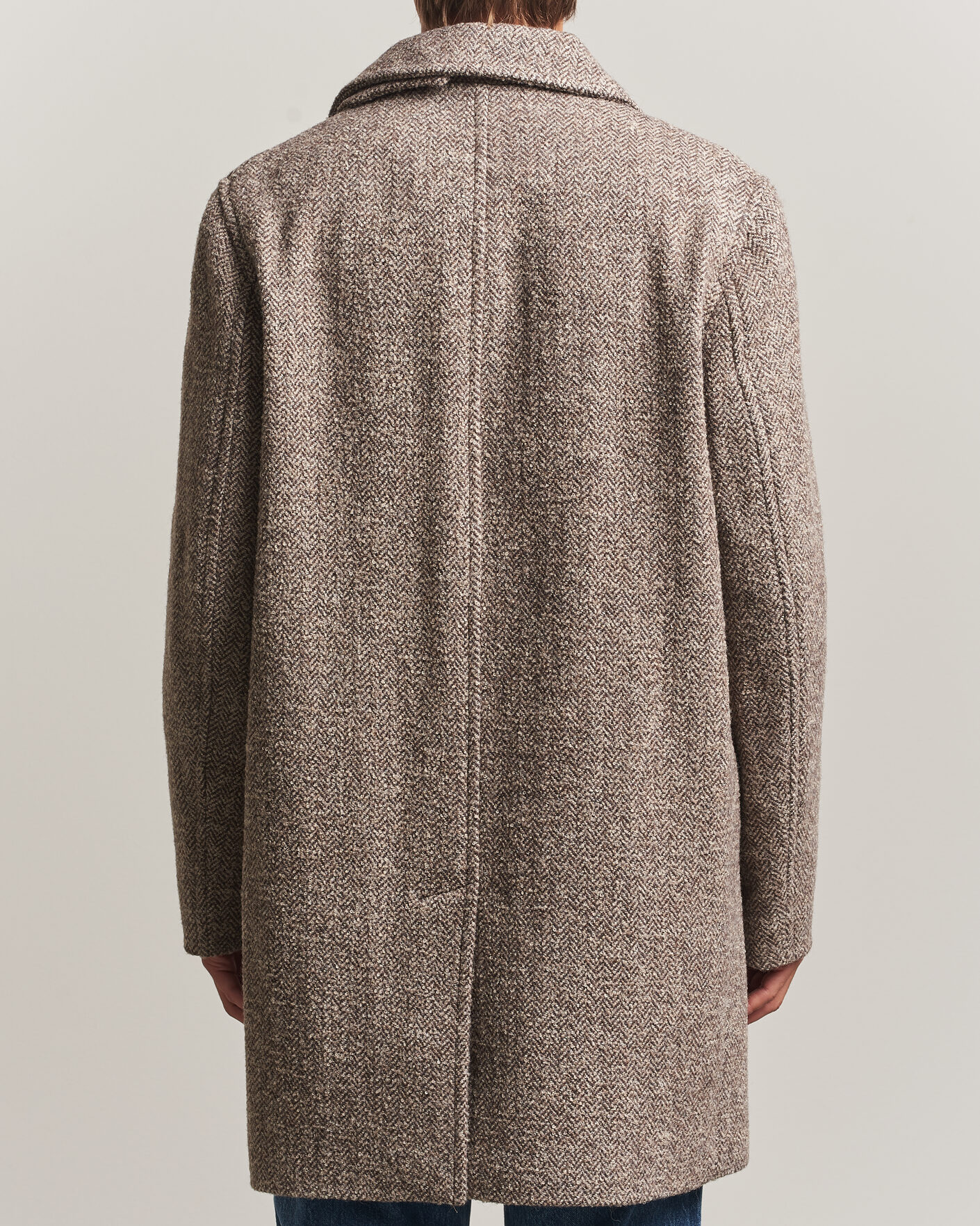 Men | Coats & Jackets | Gant | Wool Car Coat Mist Taupe