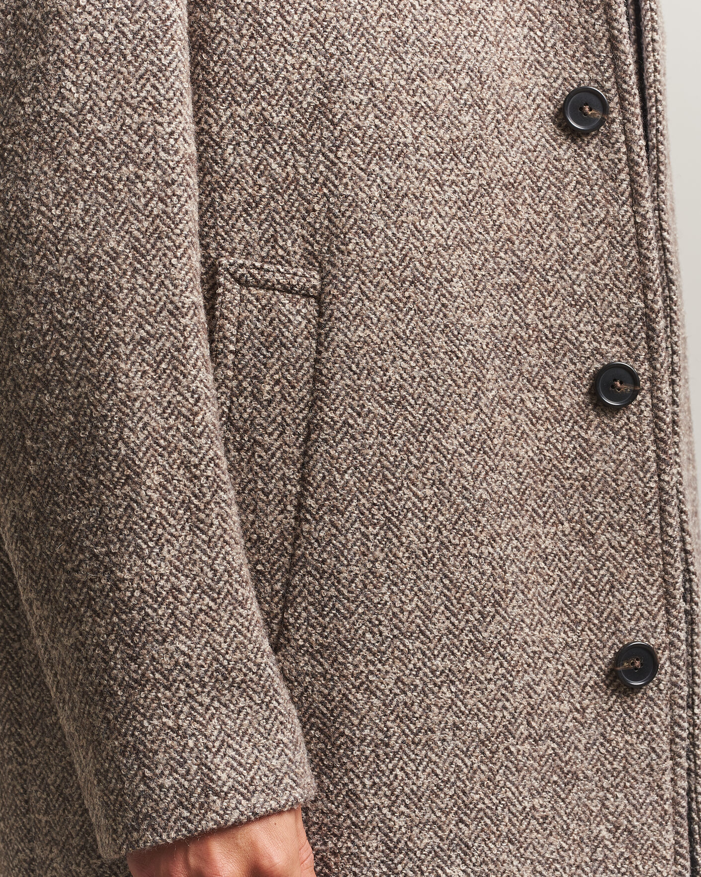 Men | Coats & Jackets | Gant | Wool Car Coat Mist Taupe