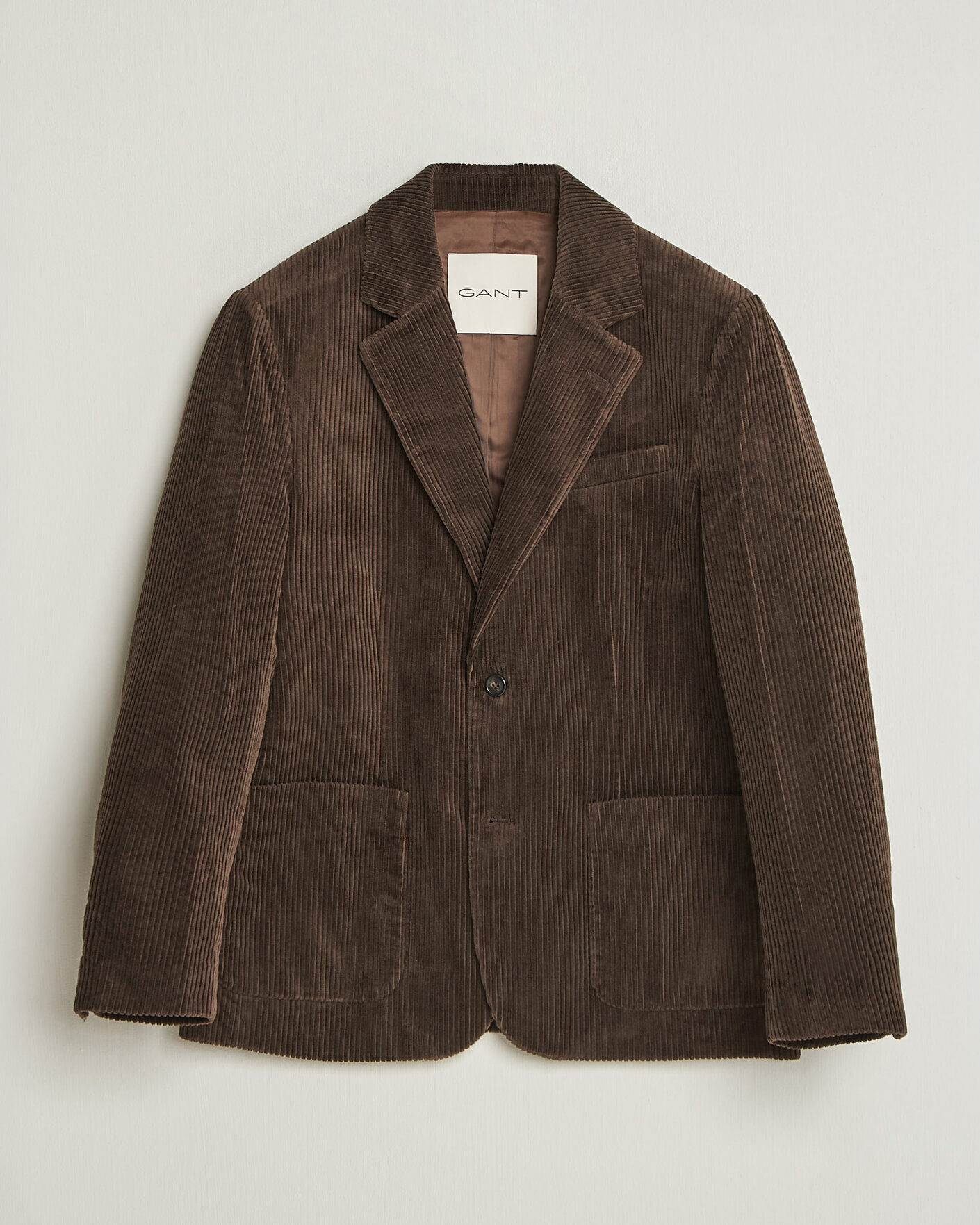 Men | Blazers | Gant | Corduroy Blazer Black Brown