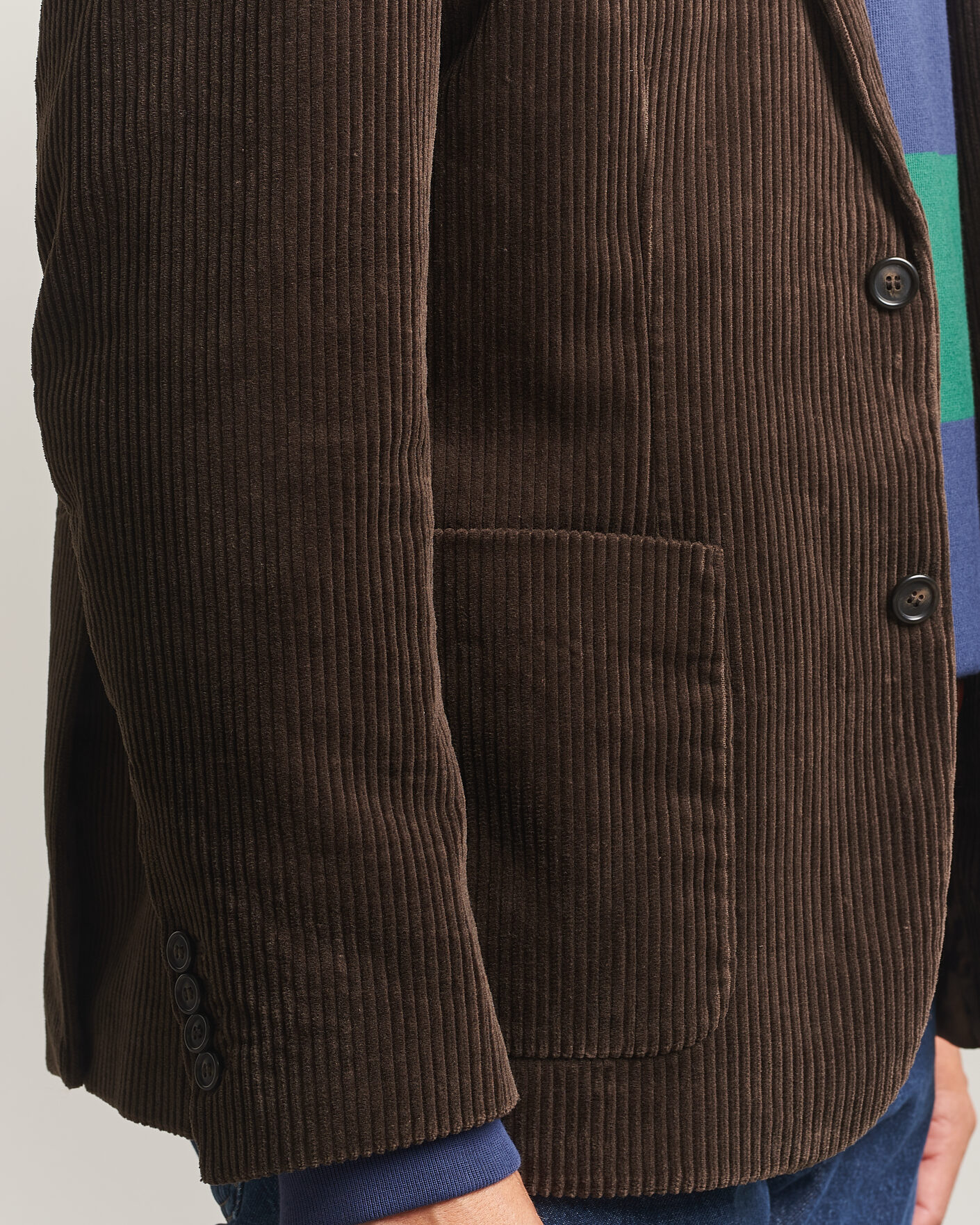 Men | Blazers | Gant | Corduroy Blazer Black Brown