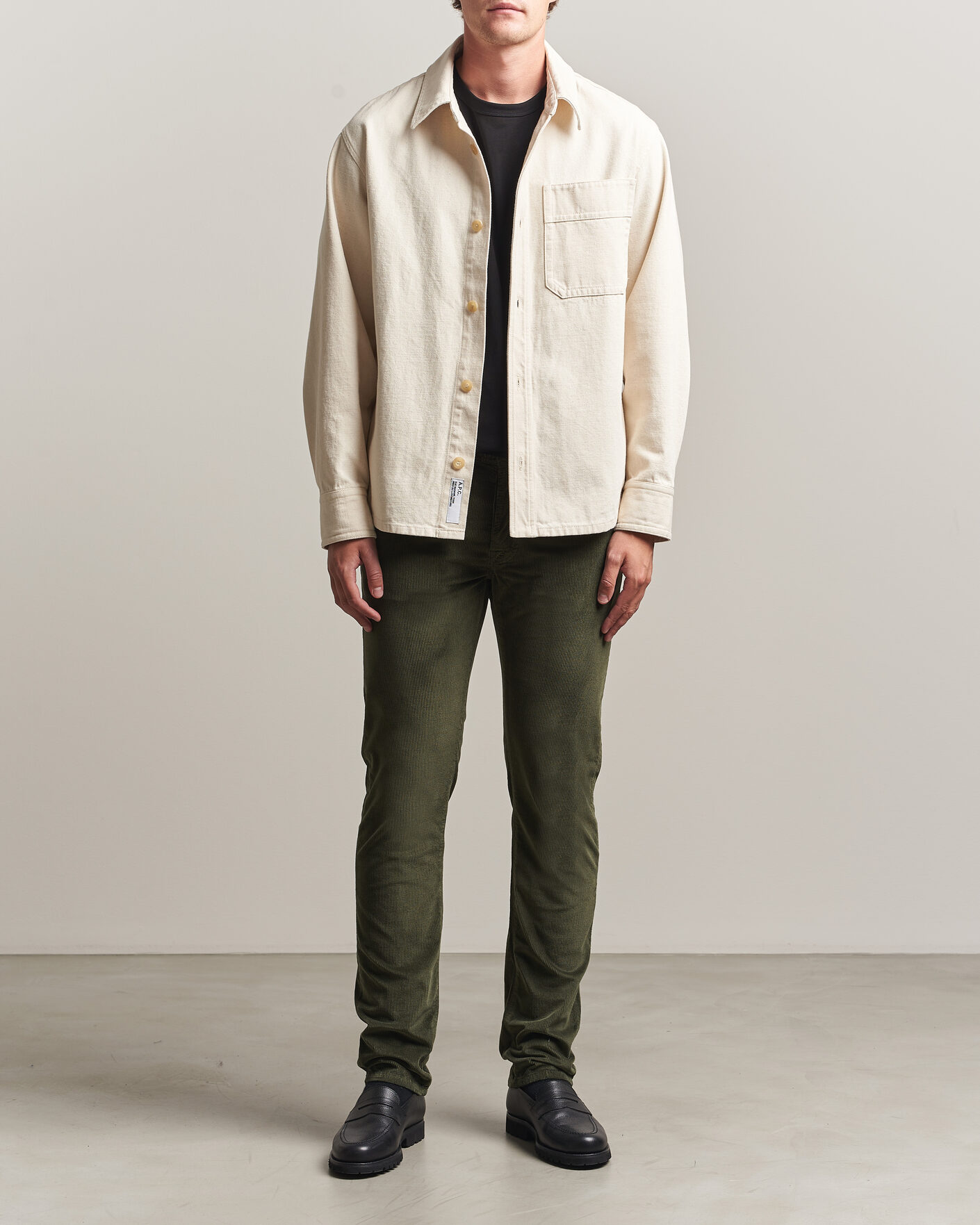 Men | Trousers | Jacob Cohën | Bard 5-Pocket Medium Corduroy Trousers Green