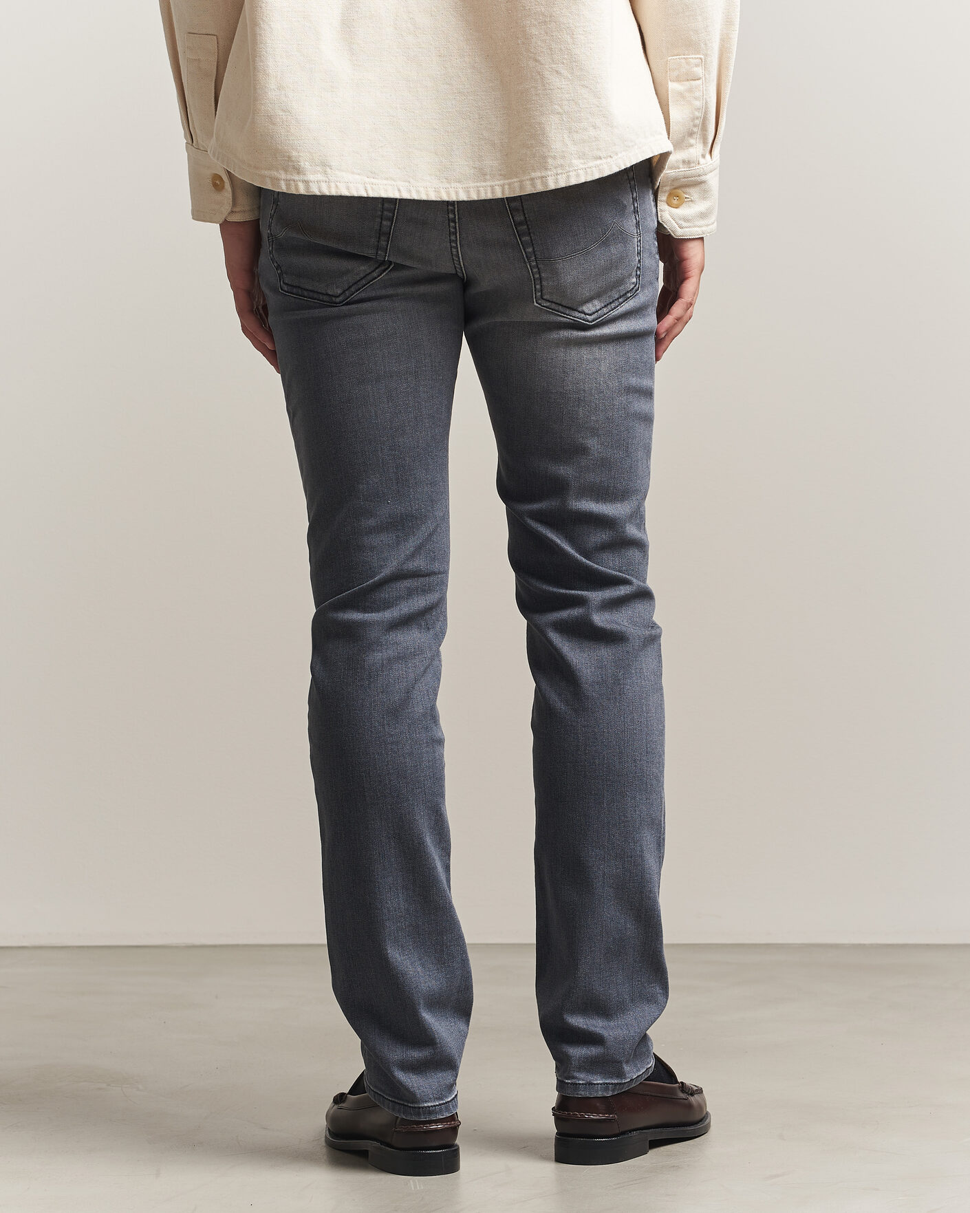 Men | Jeans | Jacob Cohën | Bard Slim Fit Stretch Jeans Light Grey