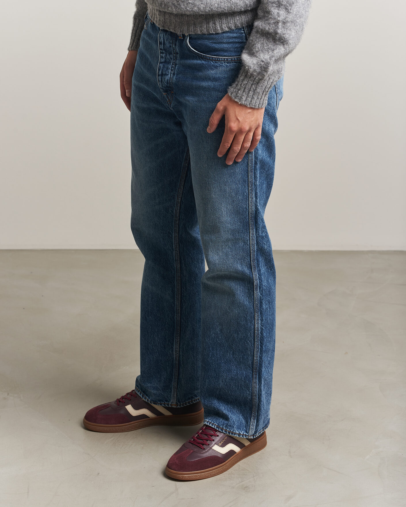 Men | Sneakers | Gant | Cuzmo Leather/Suede Sneaker Port Wine