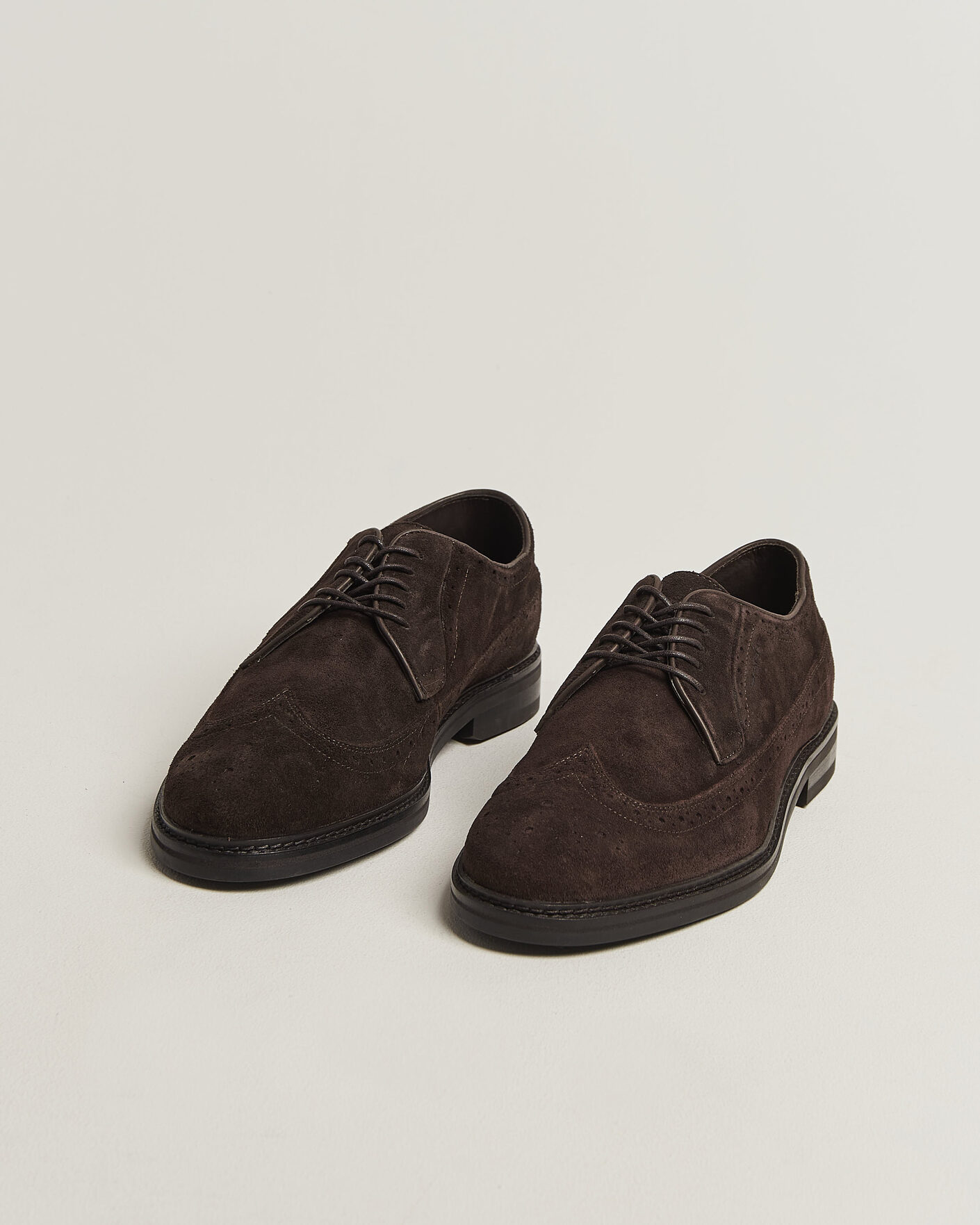 Men | Brogues | Gant | Bidford Suede Brogues Dark Brown