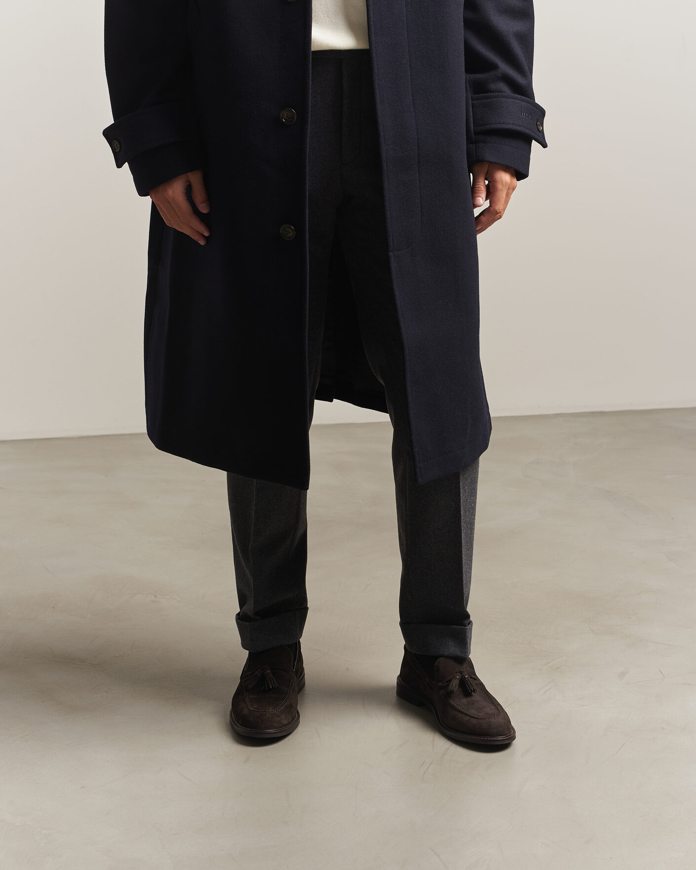 Men | Loafers | Gant | Lozham Suede Tassle Loafer Dark Brown