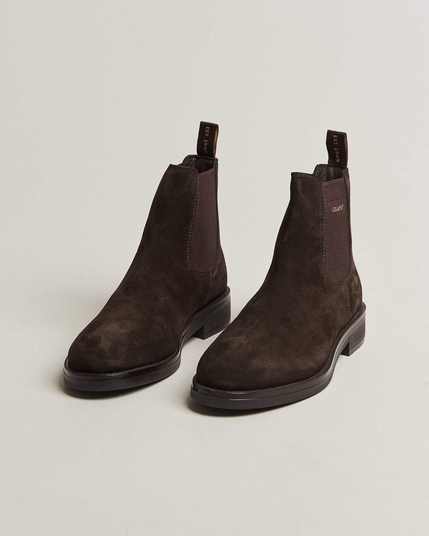 Men | Boots | Gant | Prepdale Suede Chelsea Boot Espresso Brown