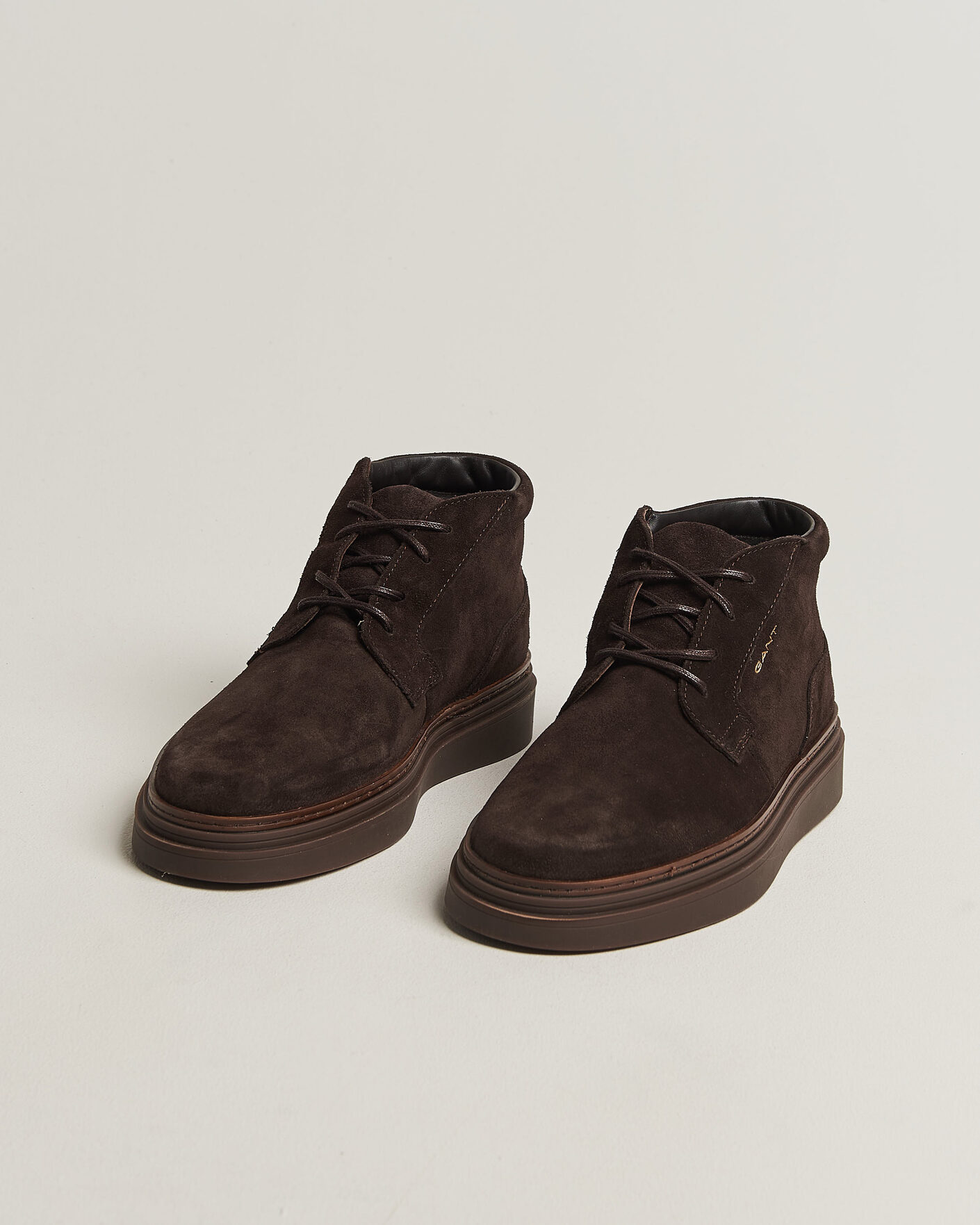 Men | Boots | Gant | Kinzoon Suede Chukka Boot Espresso Brown