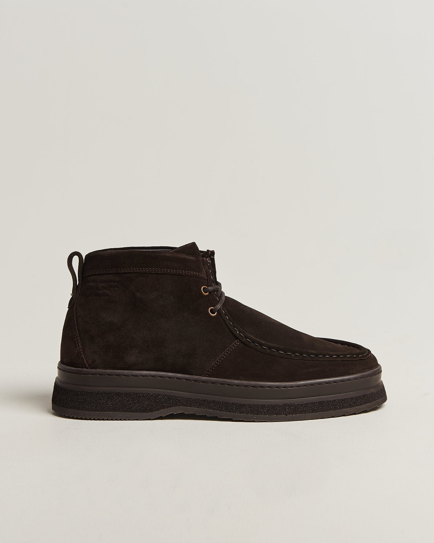Men | Boots | Gant | Blistown Shearling Suede Moc Toe Boot Espresso Brown