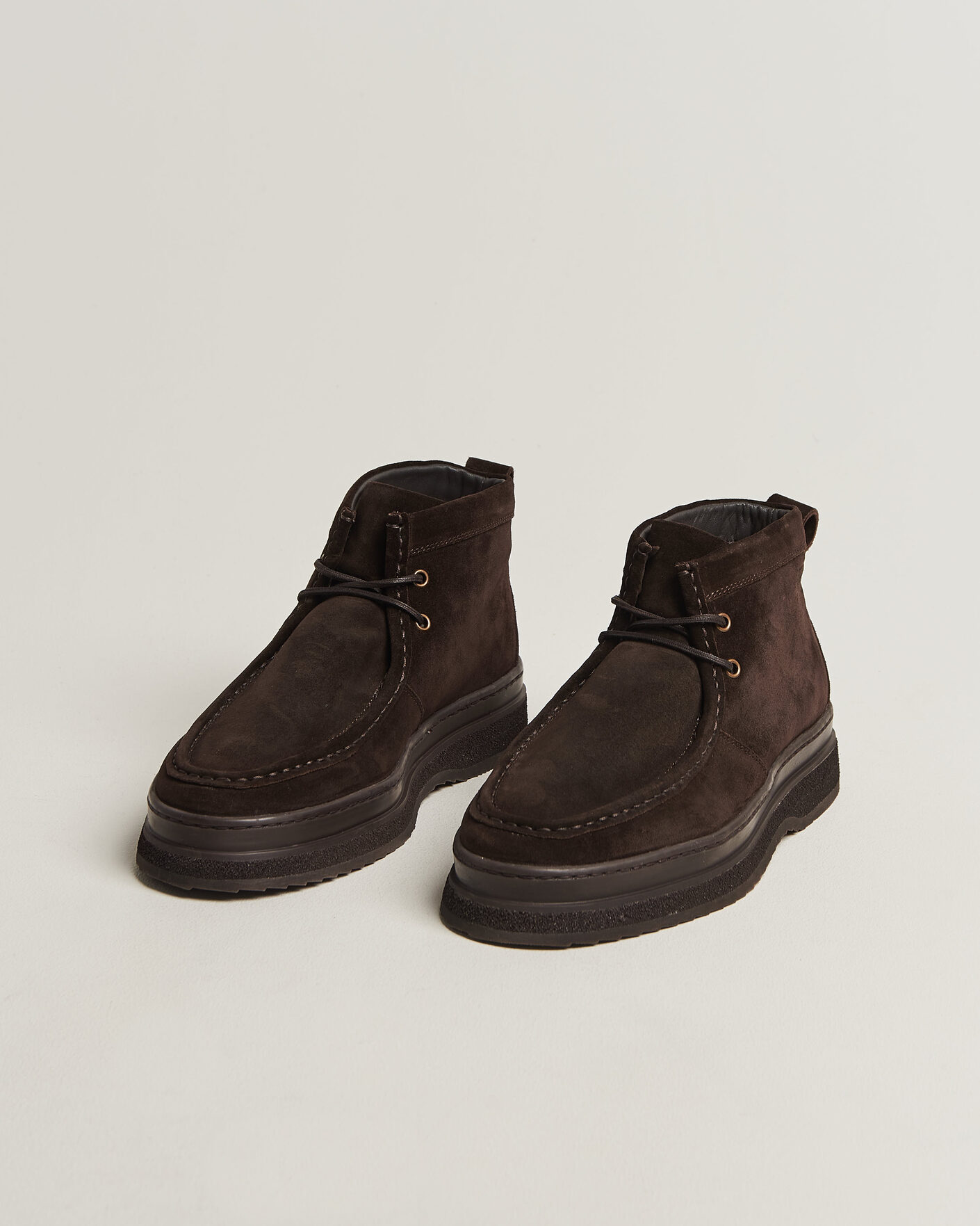 Men | Boots | Gant | Blistown Shearling Suede Moc Toe Boot Espresso Brown