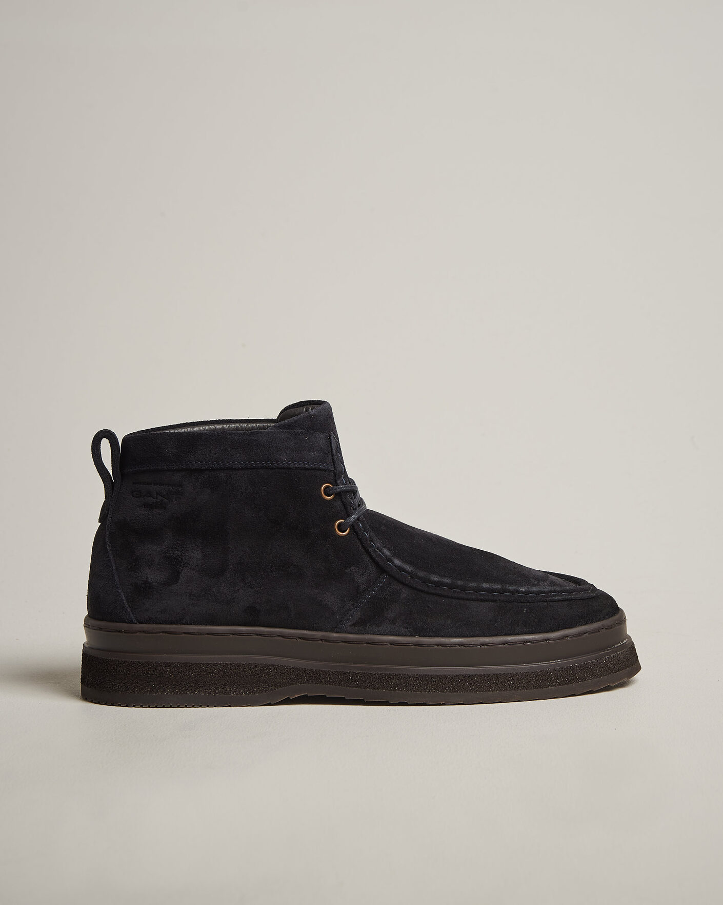 Men | Boots | Gant | Blistown Shearling Suede Moc Toe Boot Marine