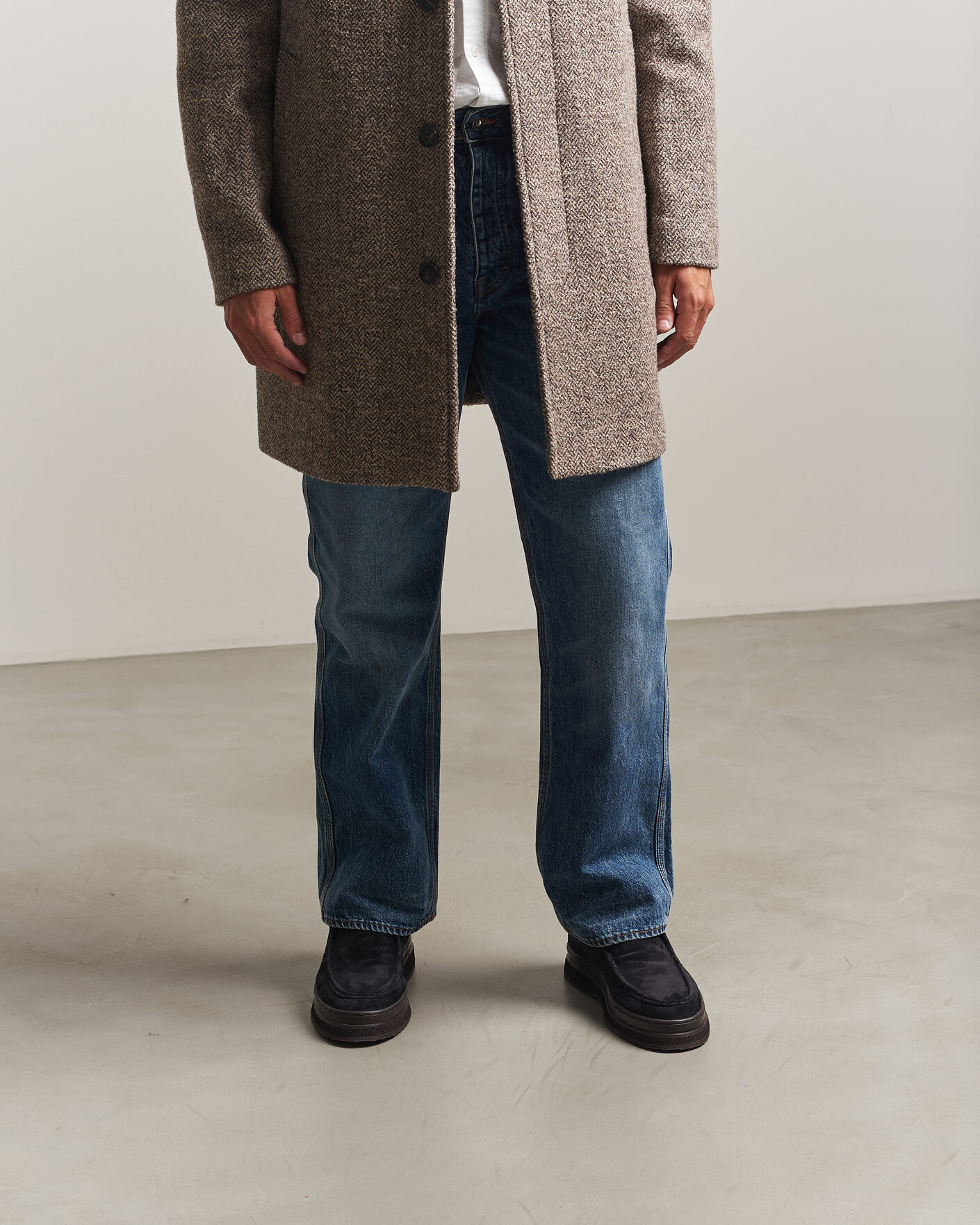 Men | Boots | Gant | Blistown Shearling Suede Moc Toe Boot Marine