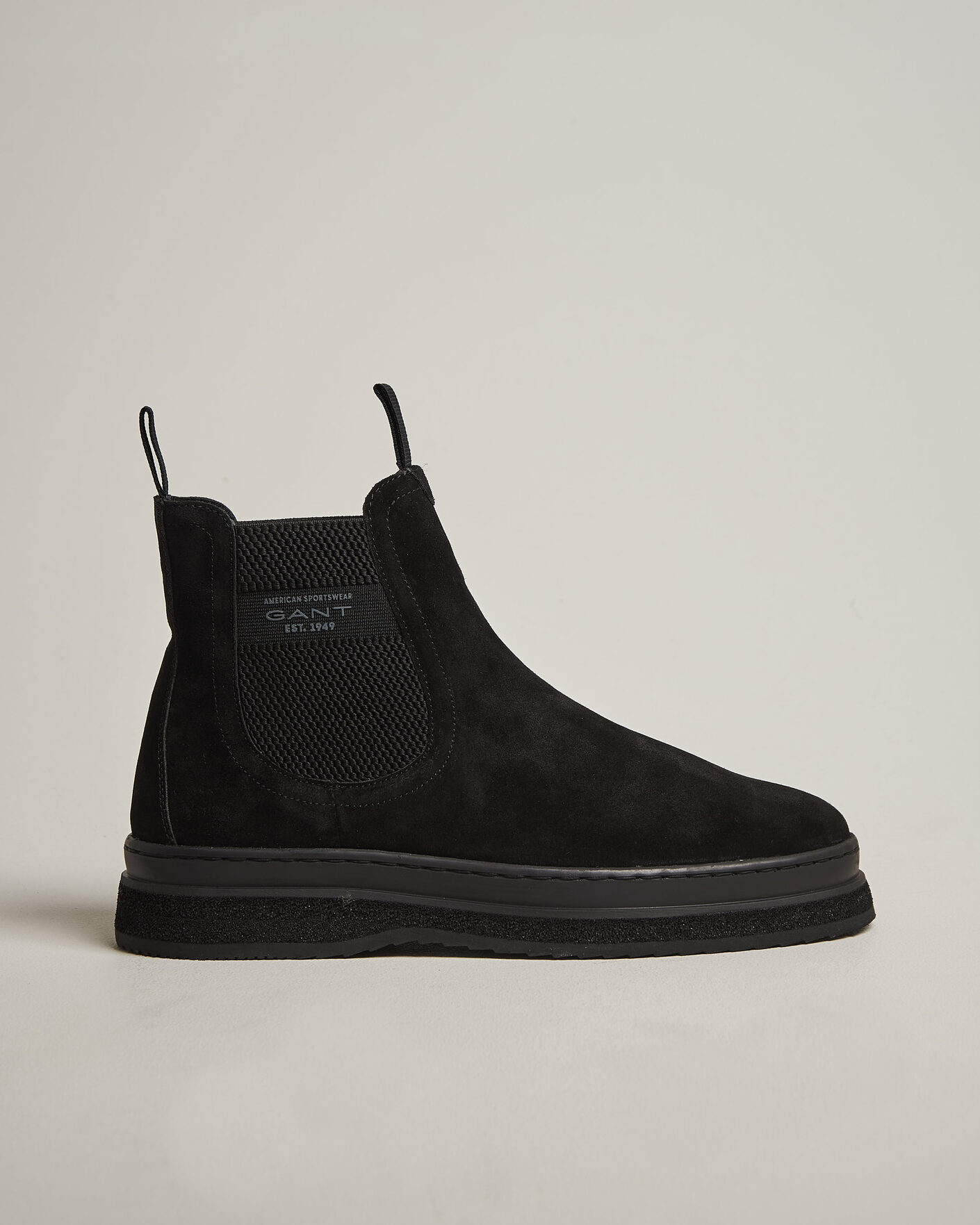 Men | Boots | Gant | Blistown Shearling Suede Chelsea Boot Black