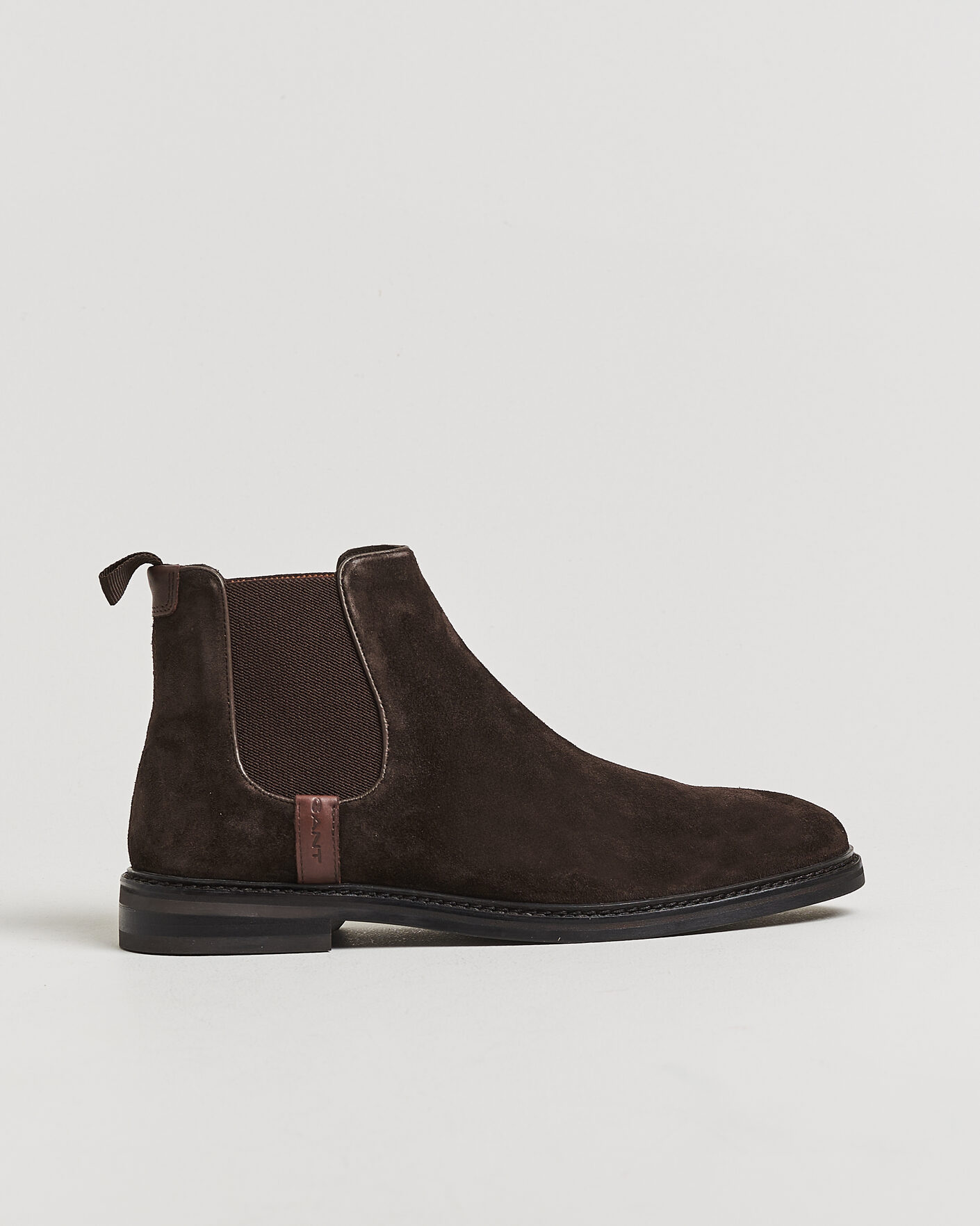 Men | Boots | Gant | Bidford Suede Chelsea Boot Dark Brown