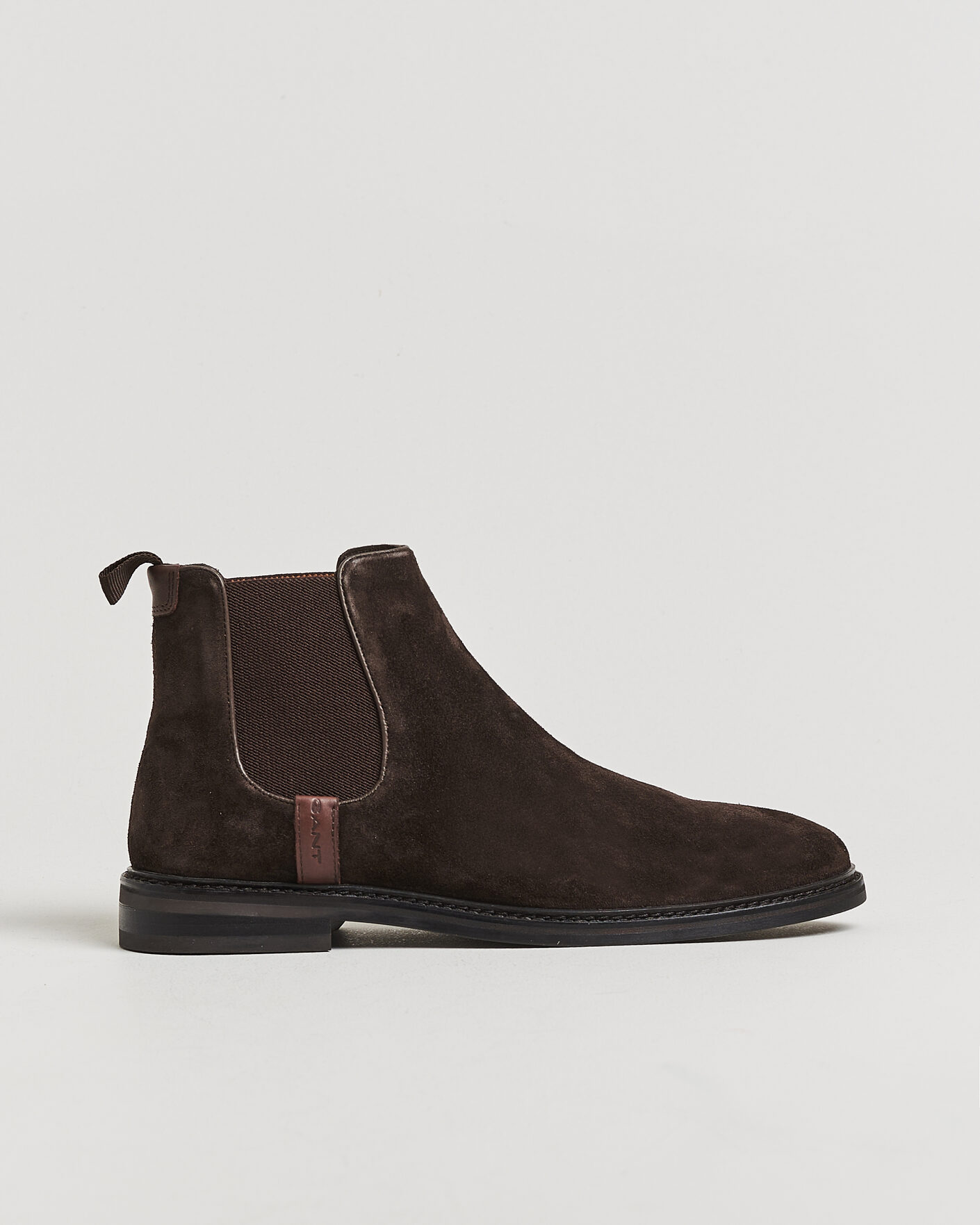 Men | Boots | Gant | Bidford Suede Chelsea Boot Dark Brown