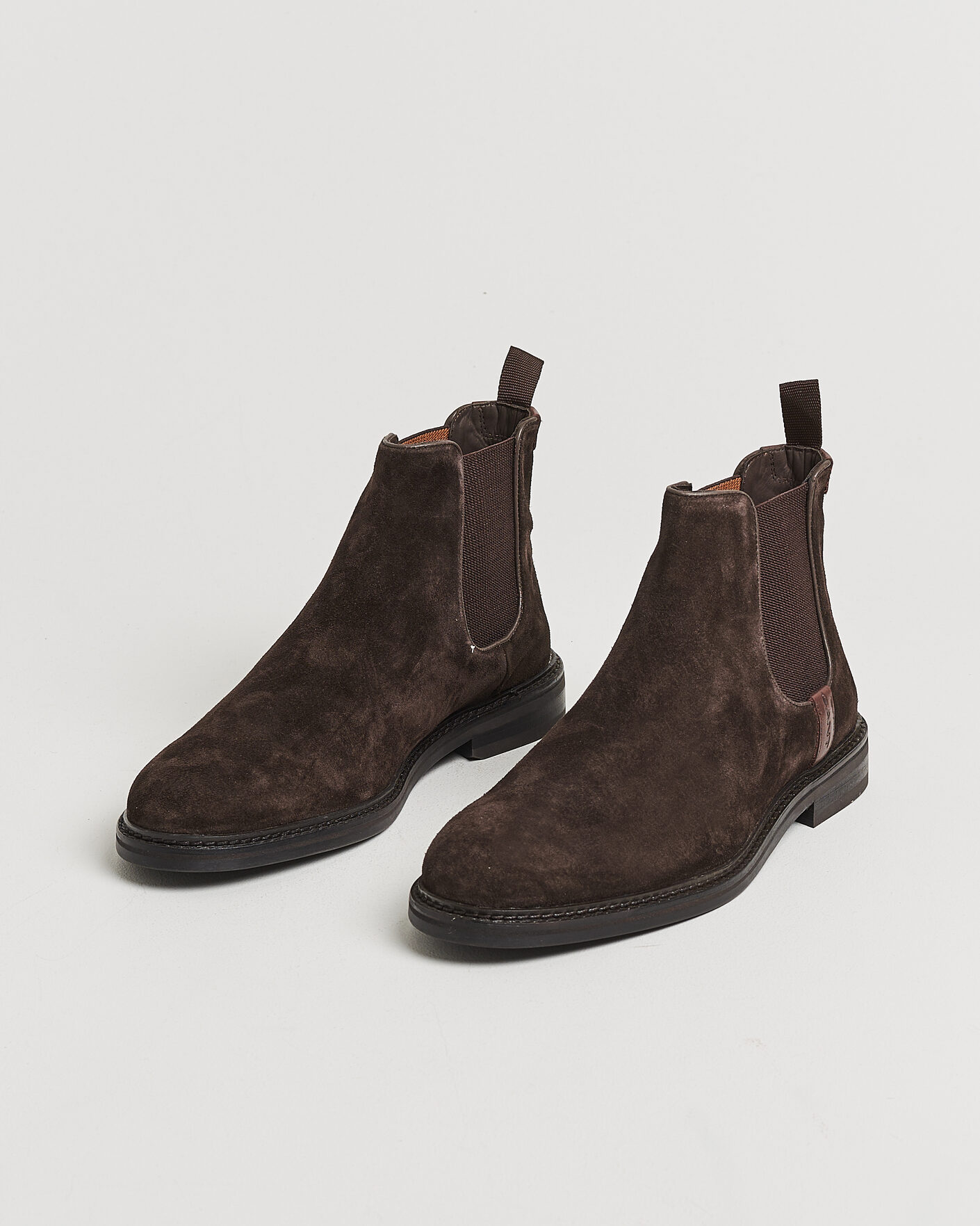 Men | Boots | Gant | Bidford Suede Chelsea Boot Dark Brown
