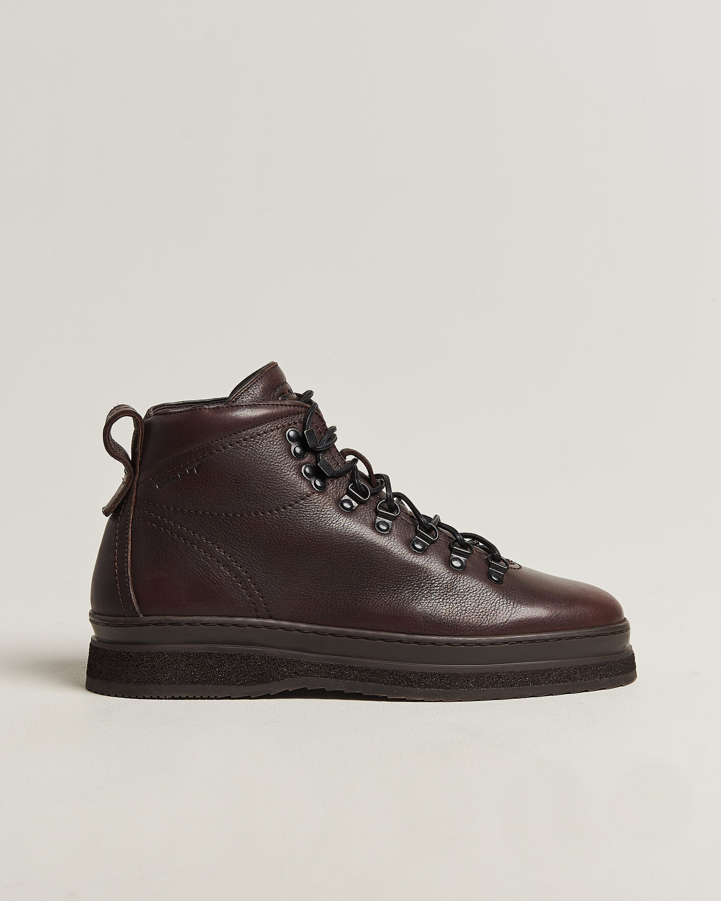 Men | Boots | Gant | Blistown Shearling Leather Boot Dark Brown