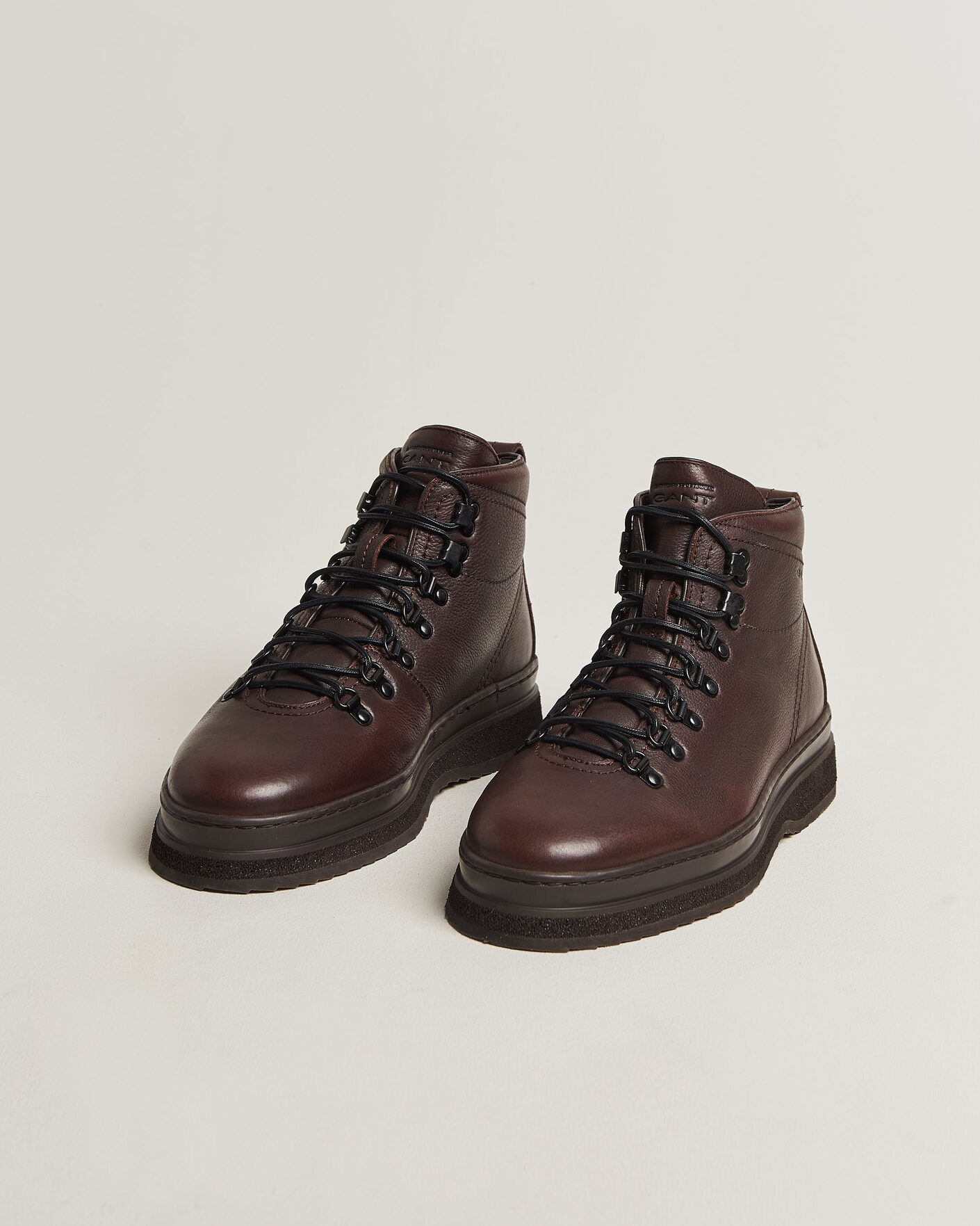Men | Boots | Gant | Blistown Shearling Leather Boot Dark Brown