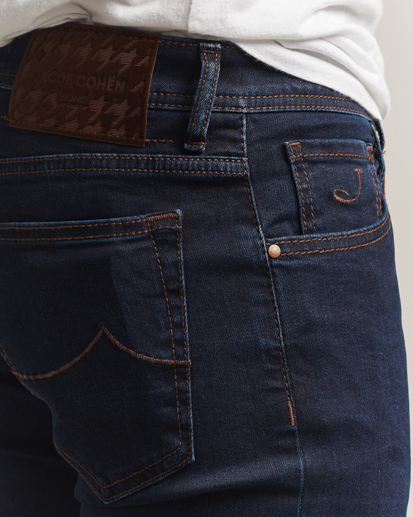 Jacob Cohën Nick Slim Fit Rinse Wash Stretch Jeans Dark Blue at