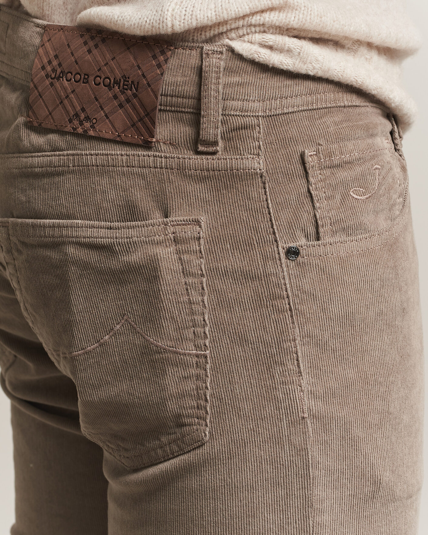 Men | Trousers | Jacob Cohën | Nick Slim Fit Cotton Trousers Grey