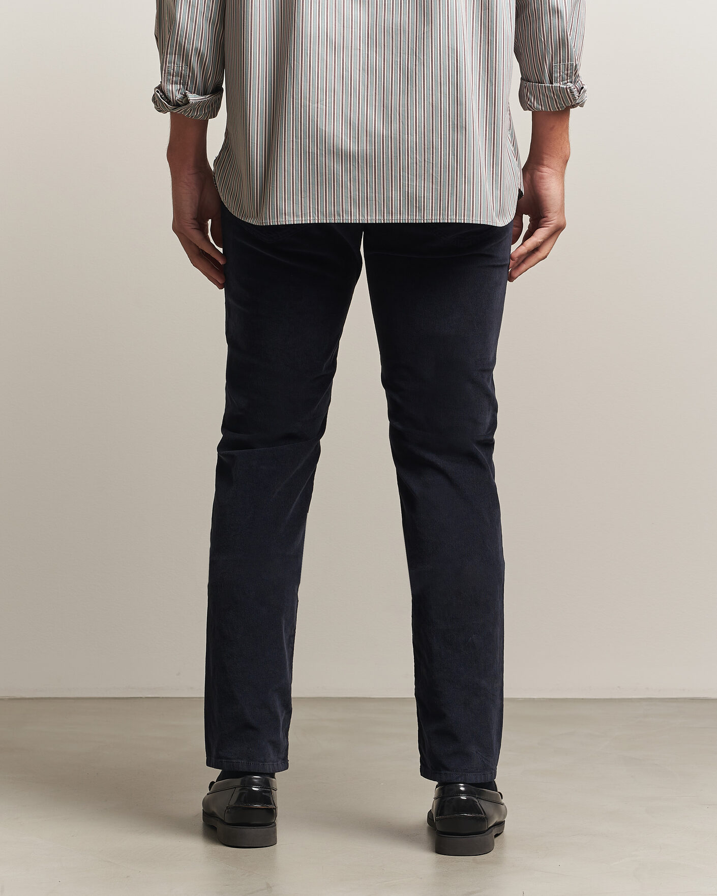 Men | Trousers | Jacob Cohën | Nick Slim Fit Cotton Trousers Navy