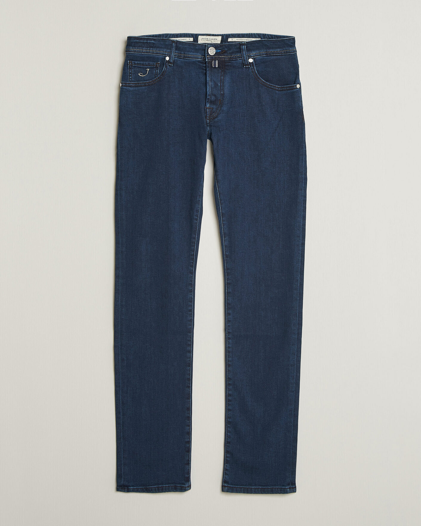 Men | Jeans | Jacob Cohën | Nick Slim Fit Washed Stretch Jeans Dark Blue